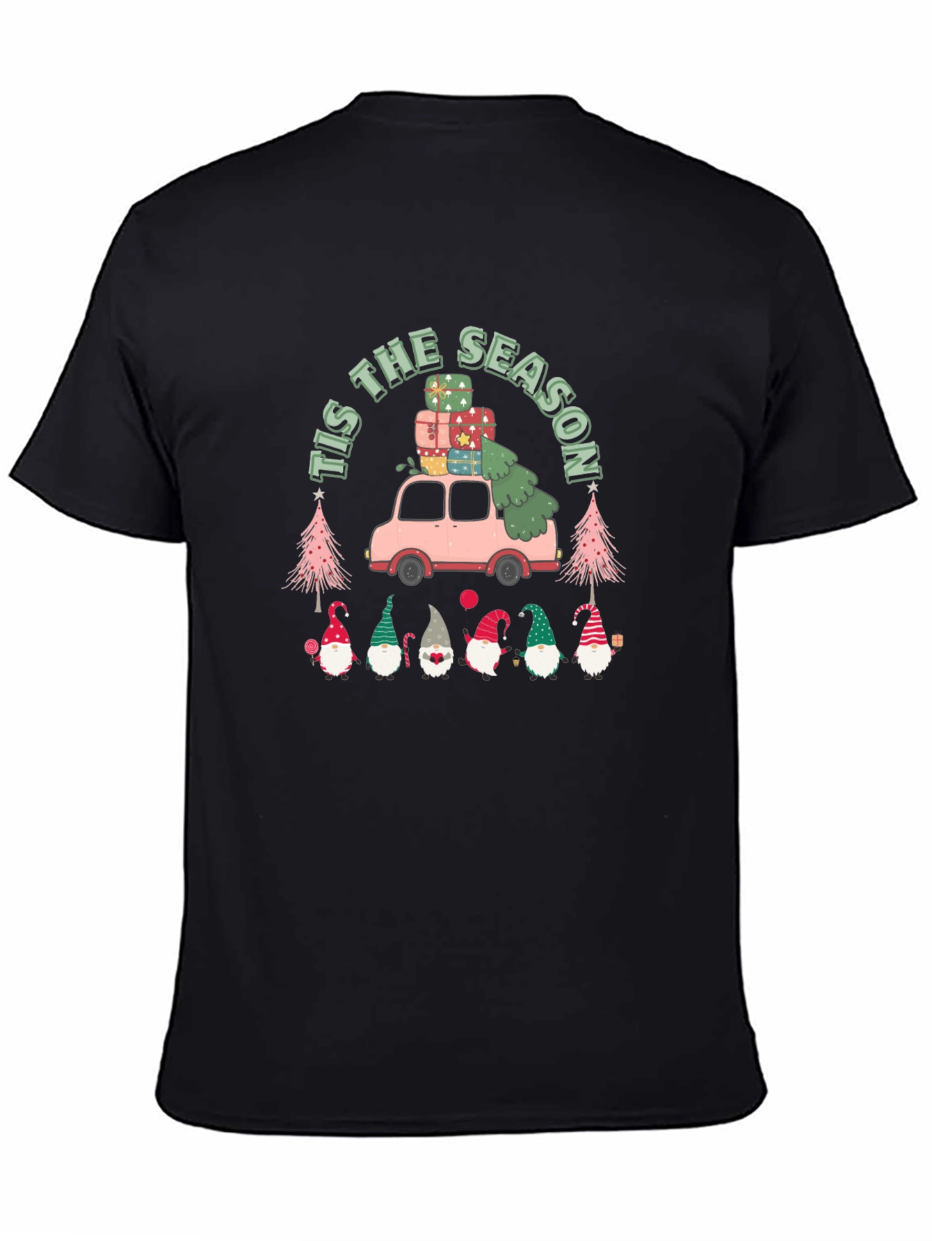 Tis The Season Christmas Gnome Graphic Tee
