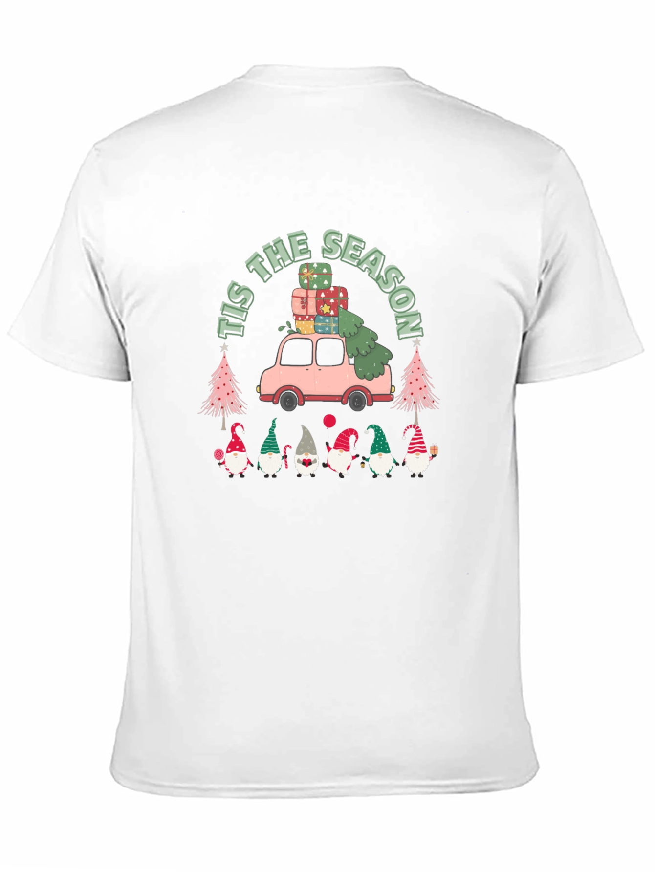 Tis The Season Christmas Gnome Graphic Tee