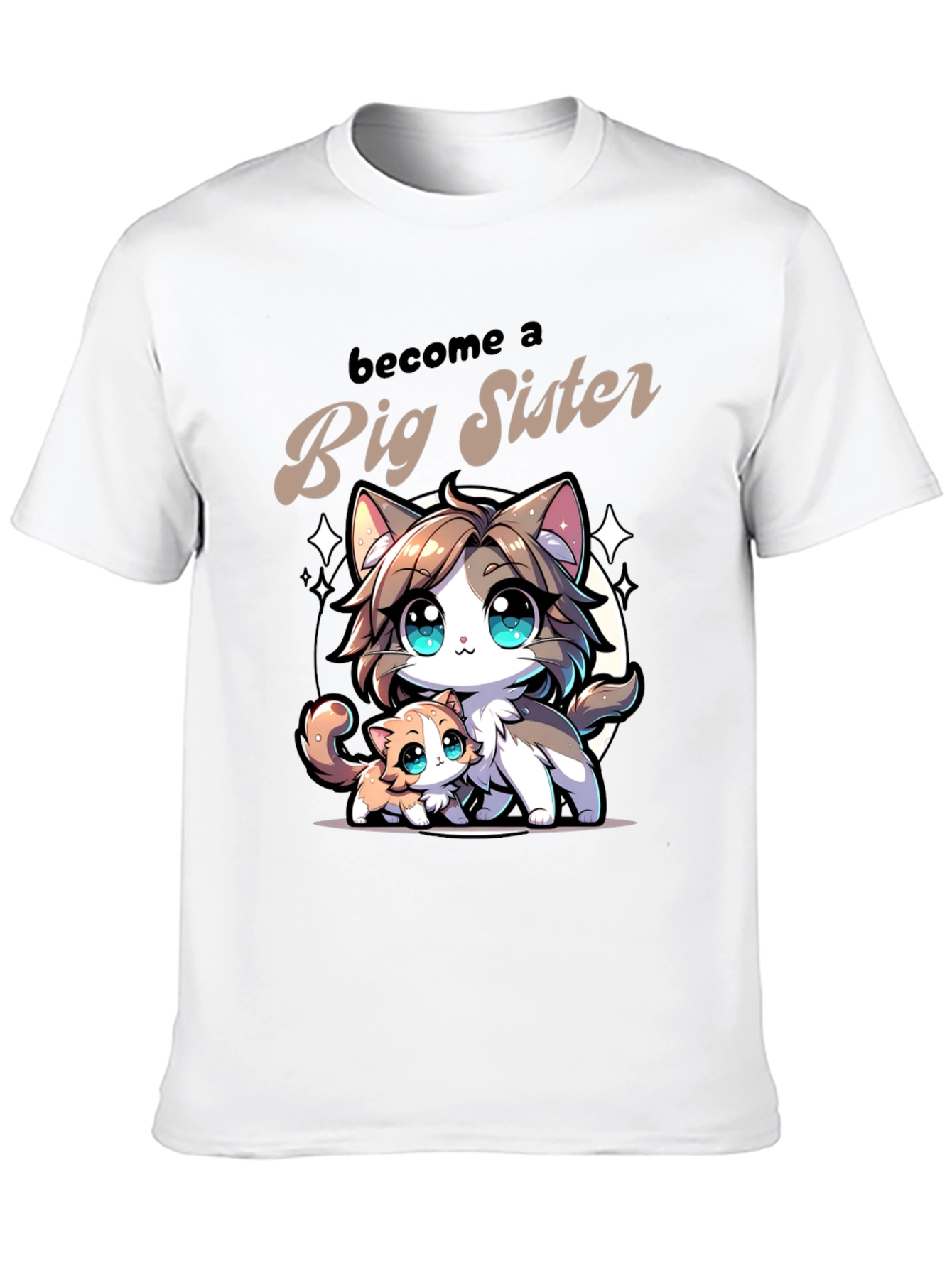 Become a Big Sister Cat Lover T-Shirt