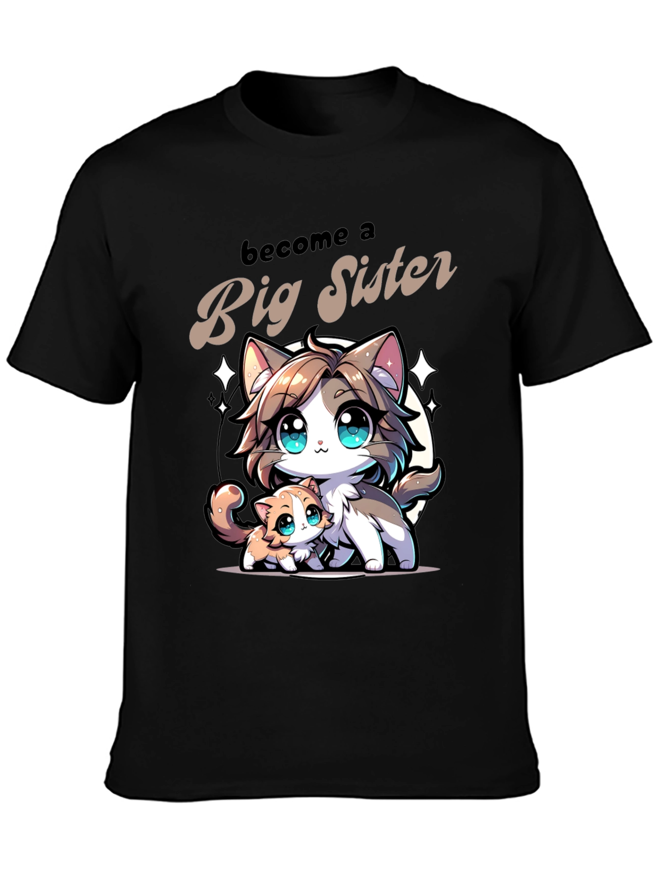 Become a Big Sister Cat Lover T-Shirt