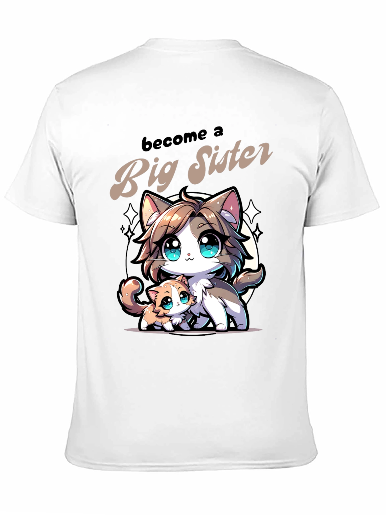 Become a Big Sister Cat Lover T-Shirt