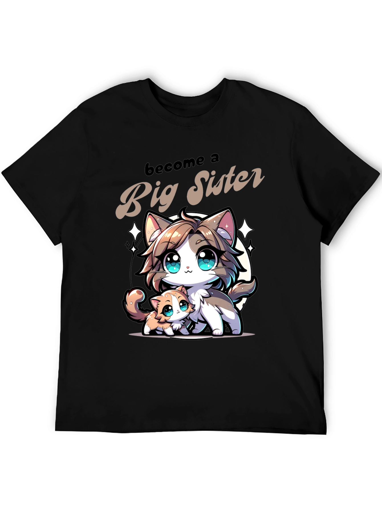 Become a Big Sister Cat Lover T-Shirt