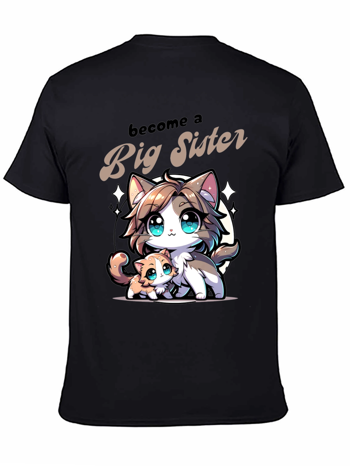 Become a Big Sister Cat Lover T-Shirt
