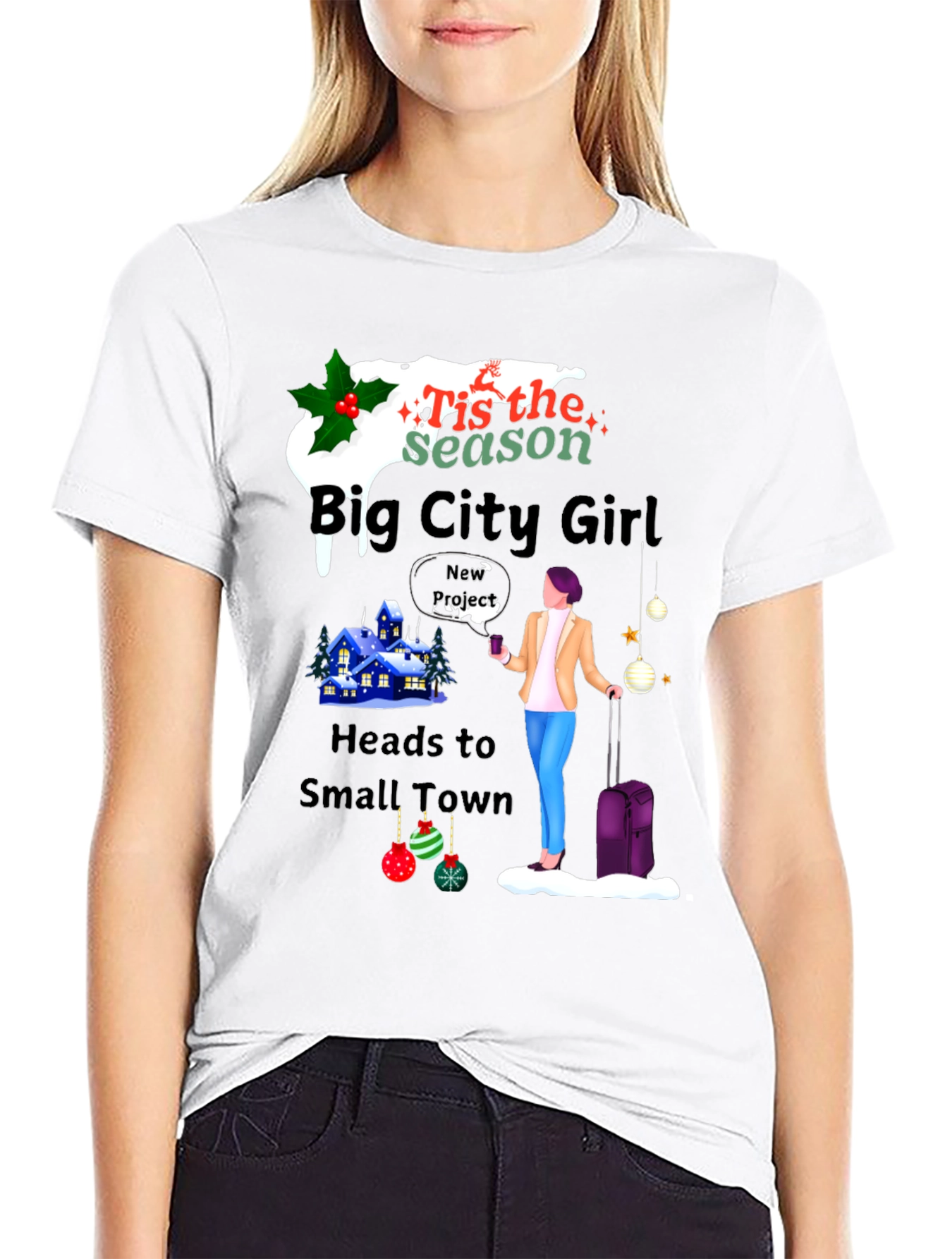 Big City Girl Small Town Holiday T-Shirt