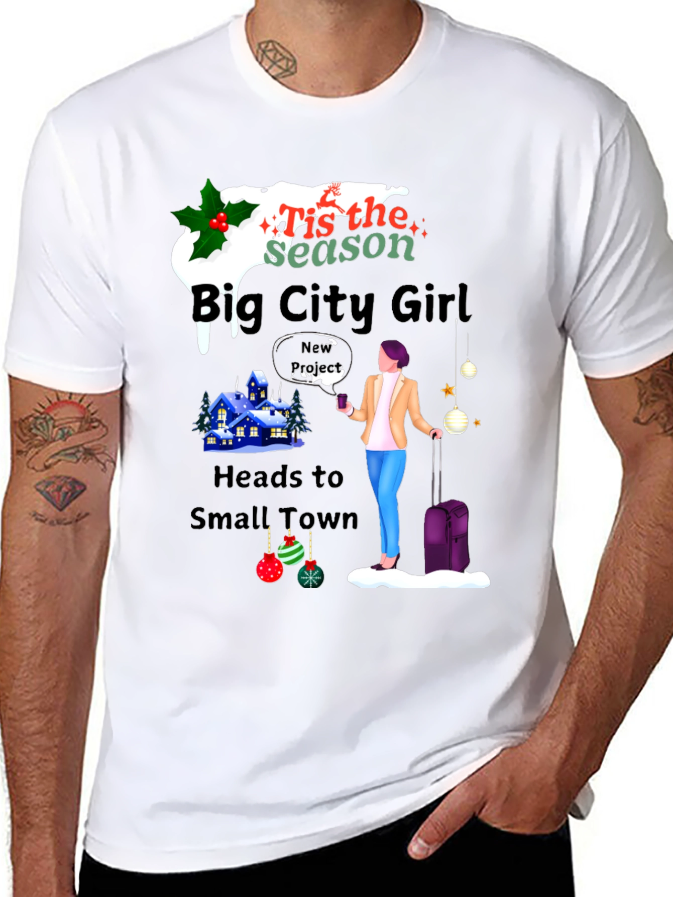 Big City Girl Small Town Holiday T-Shirt