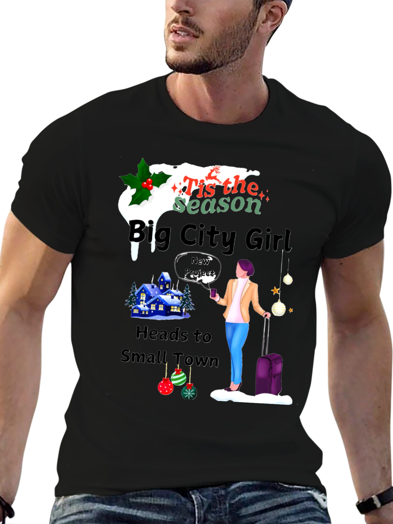 Big City Girl Small Town Holiday T-Shirt