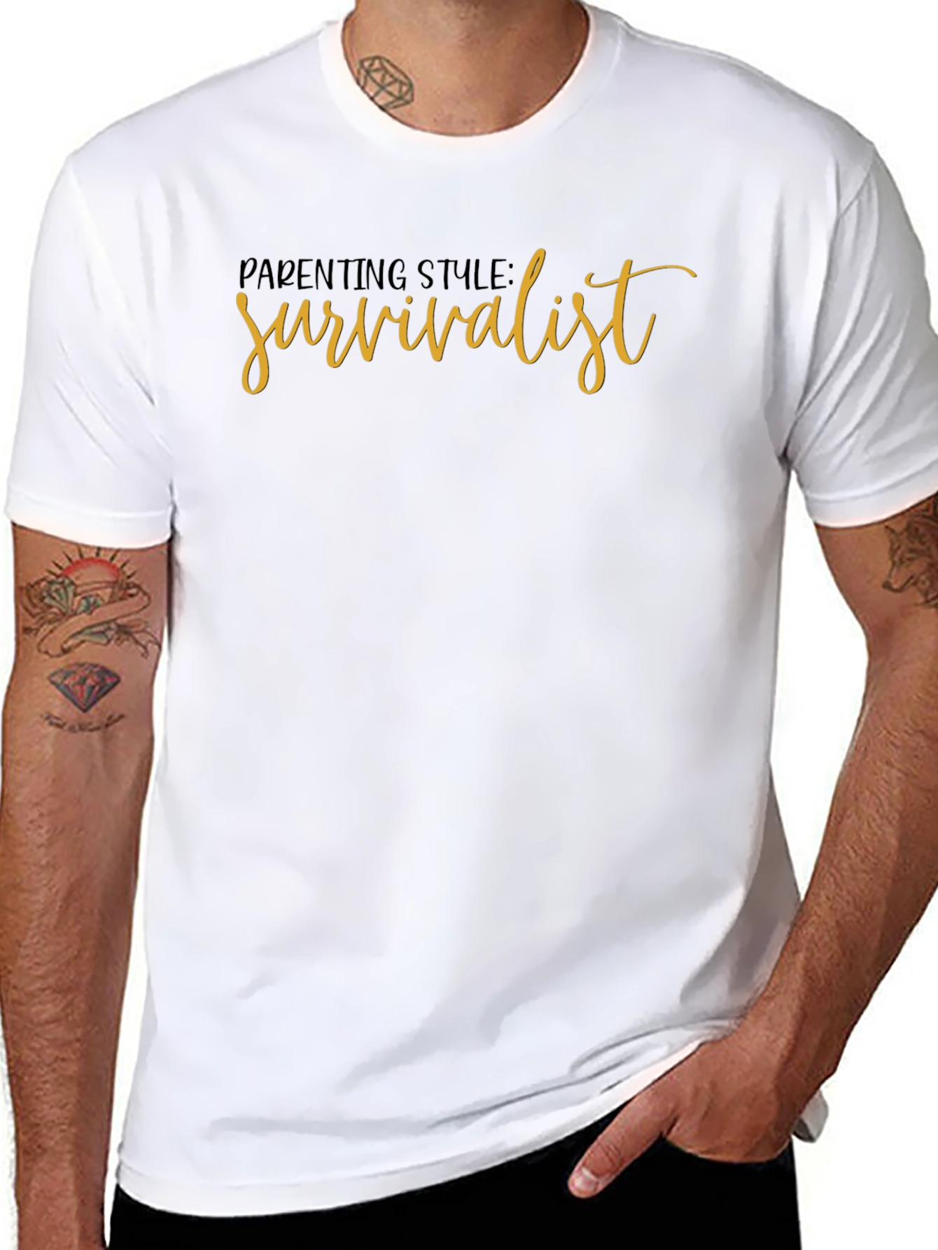Parenting Style Survivalist Graphic T-Shirt