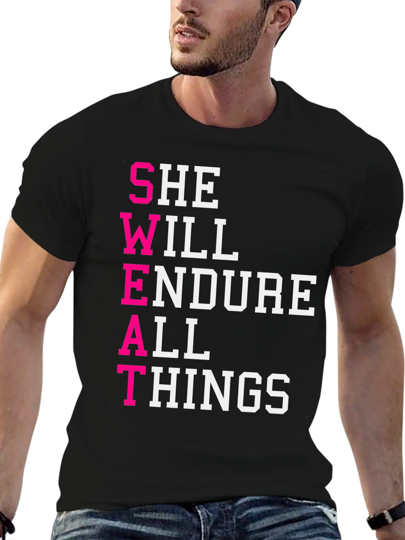 SWEAT Motivational Graphic T-Shirt