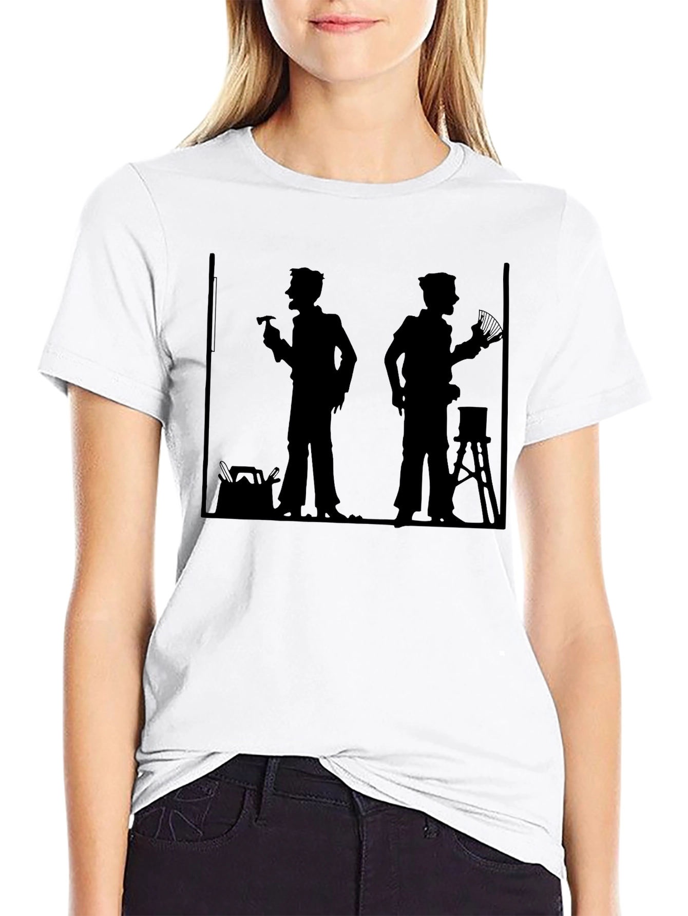 Retro Handyman Silhouette Graphic Tee