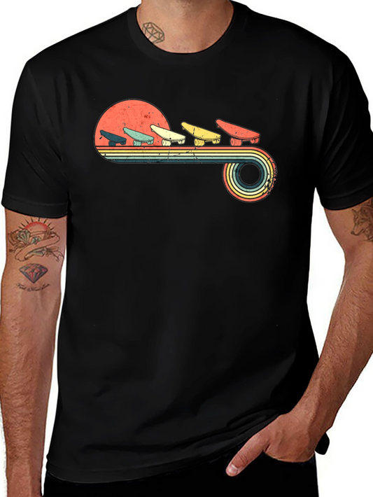 Retro Skateboard T-Shirt - Vintage Style