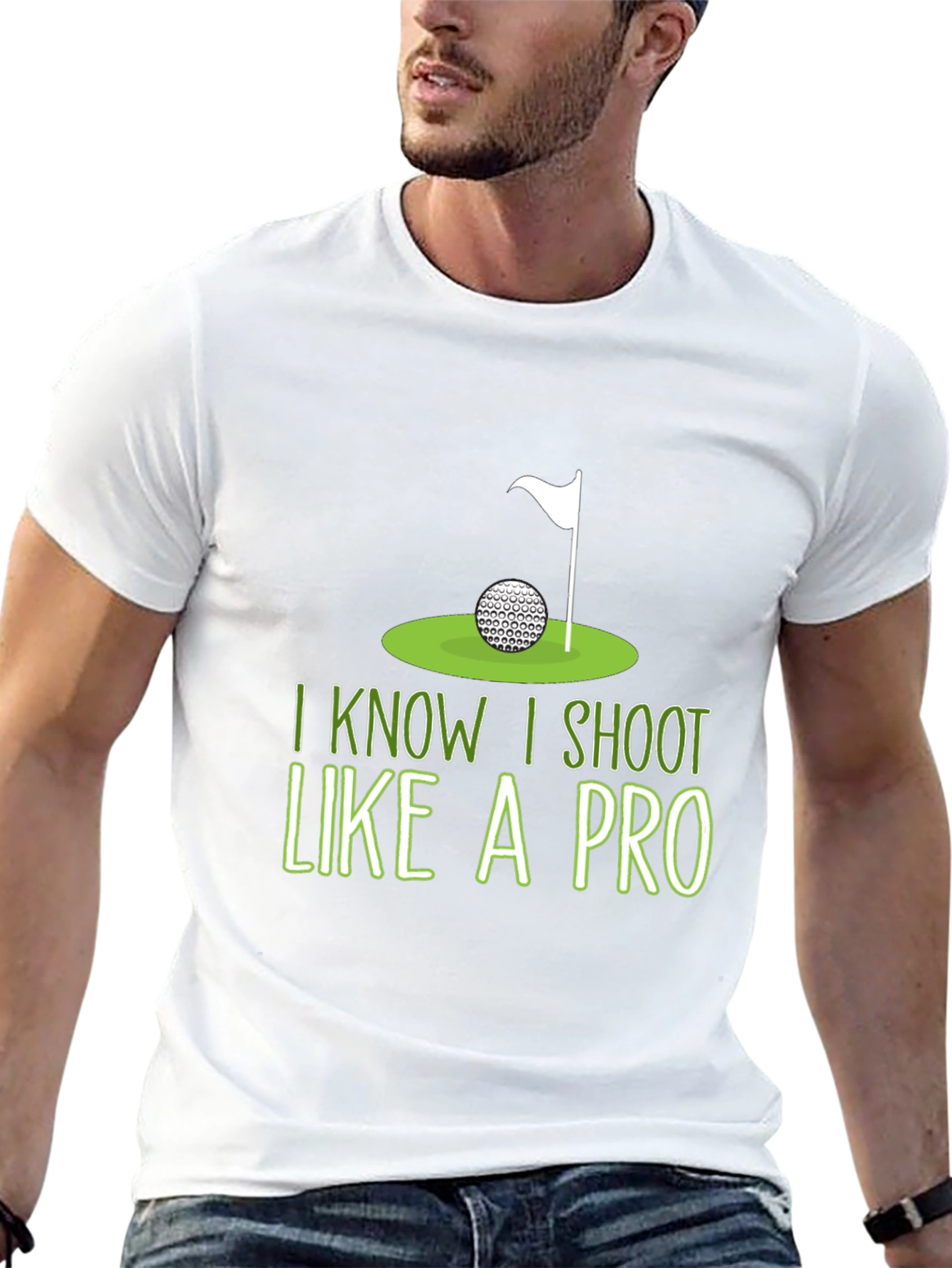 Golf Humor T-Shirt: I Shoot Like A Pro