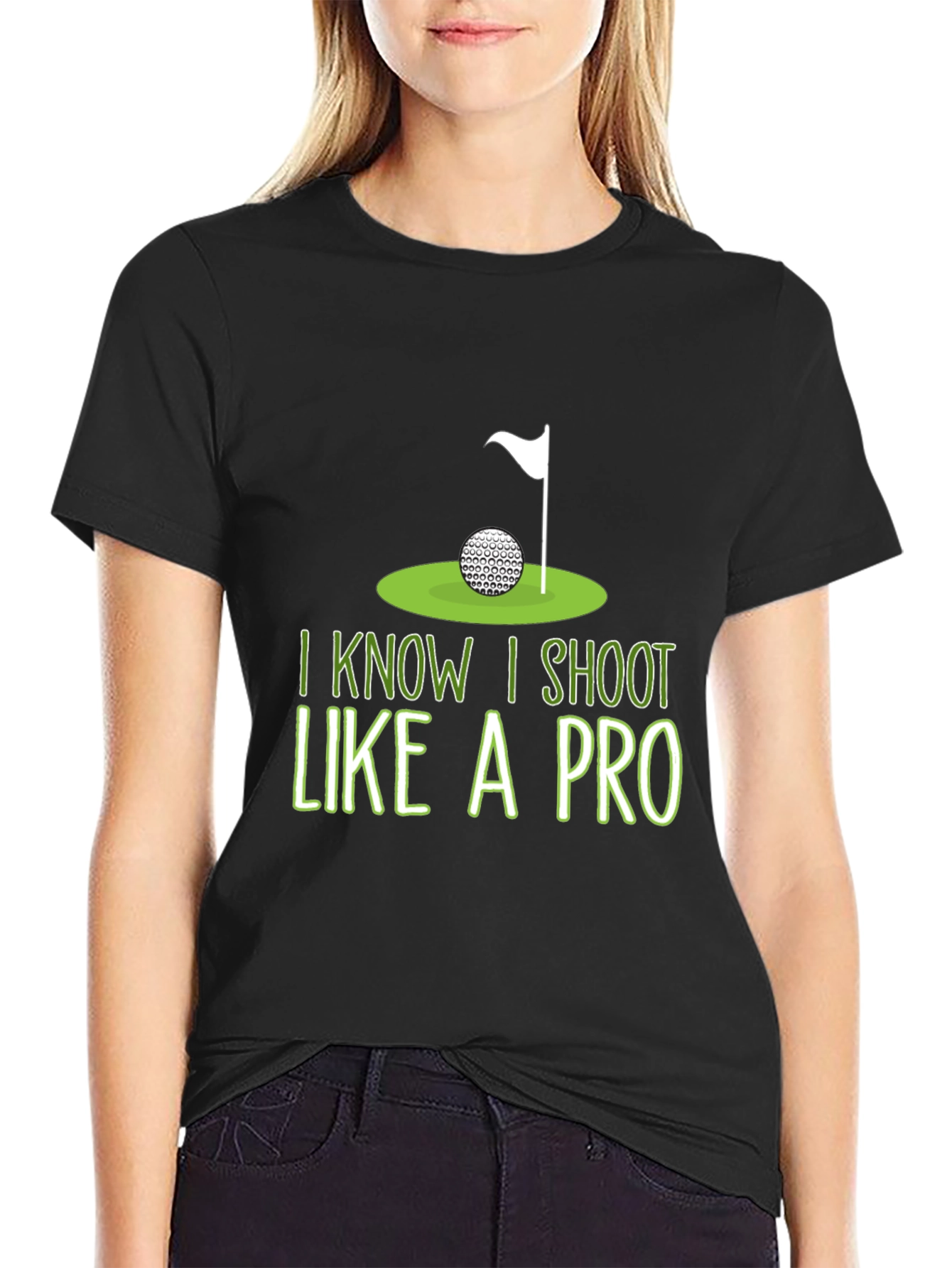 Golf Humor T-Shirt: I Shoot Like A Pro