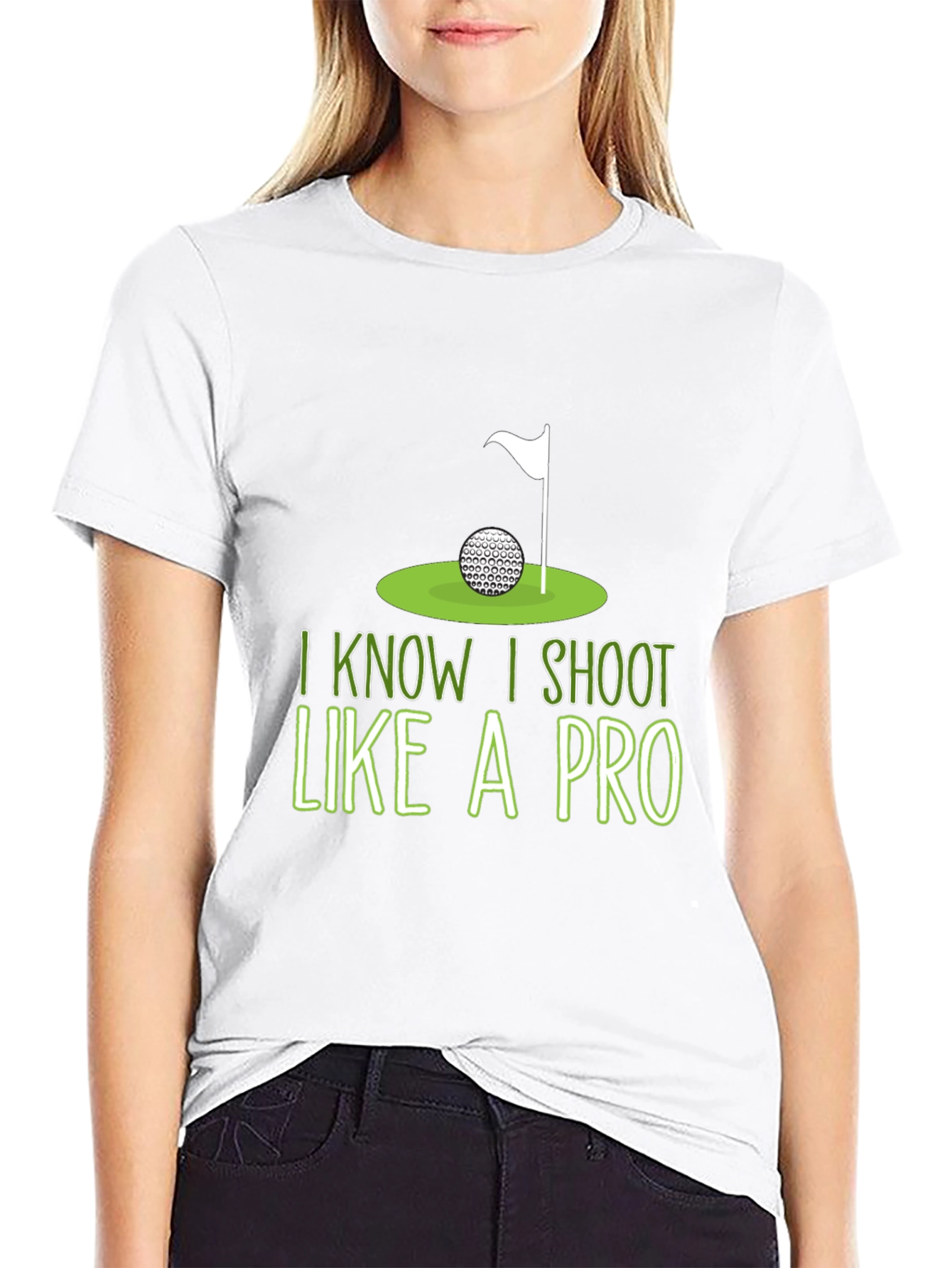 Golf Humor T-Shirt: I Shoot Like A Pro