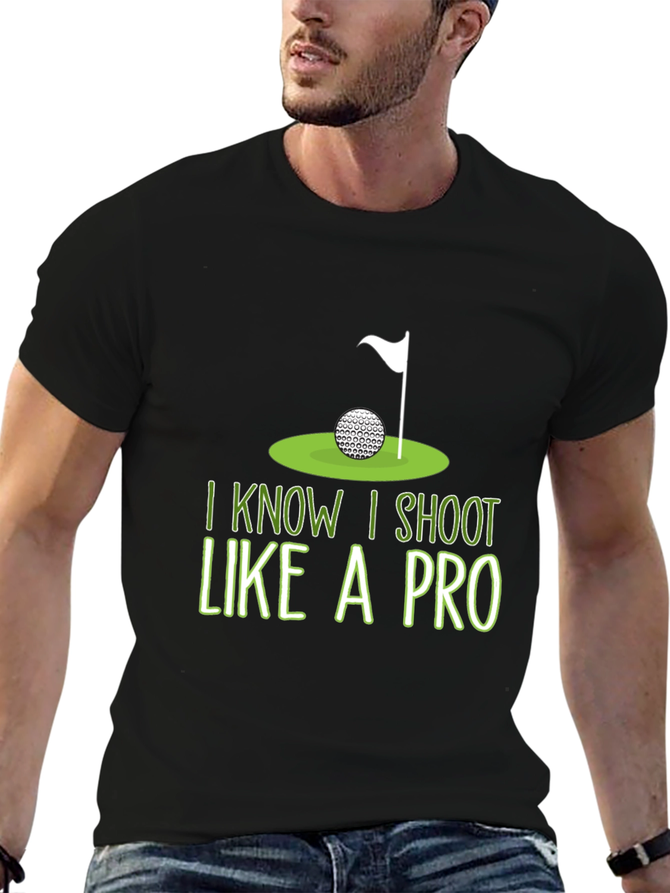 Golf Humor T-Shirt: I Shoot Like A Pro