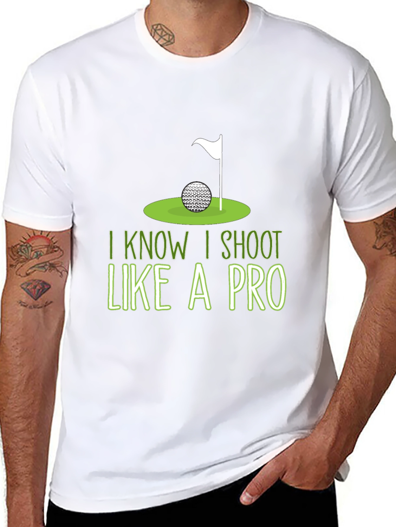 Golf Humor T-Shirt: I Shoot Like A Pro