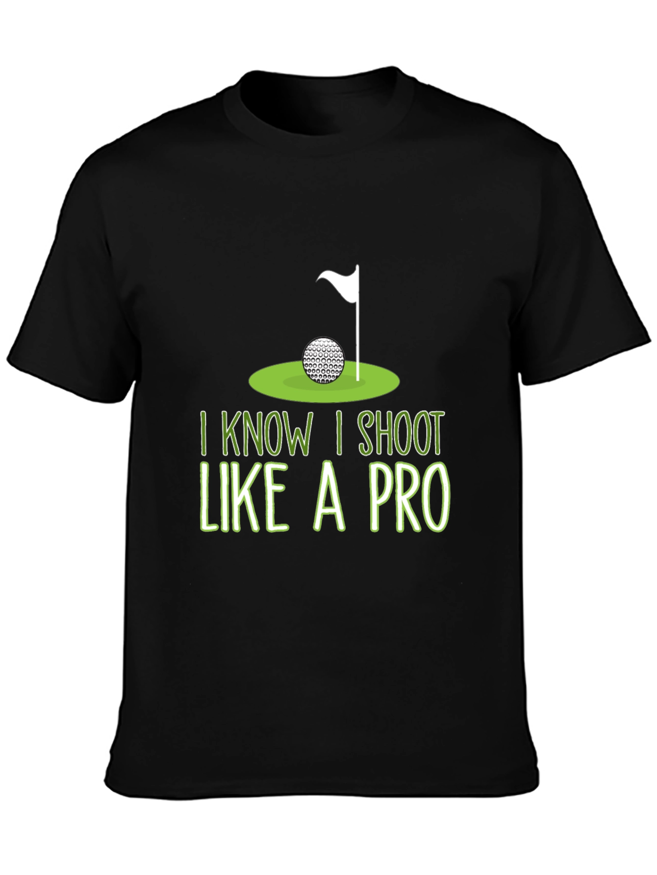 Golf Humor T-Shirt: I Shoot Like A Pro