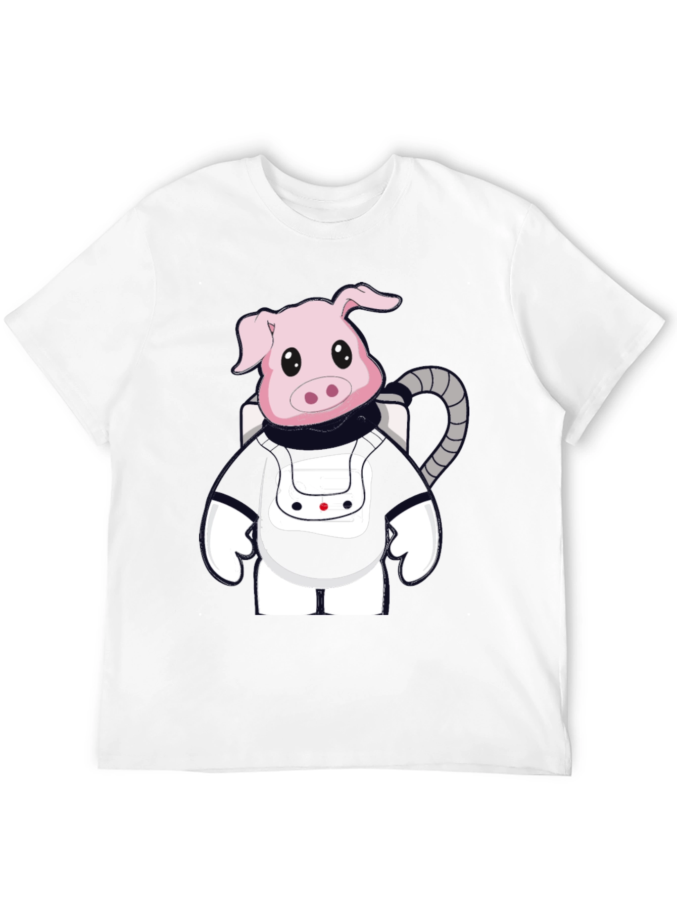 Astronaut Pig Graphic T-Shirt - Unique Style