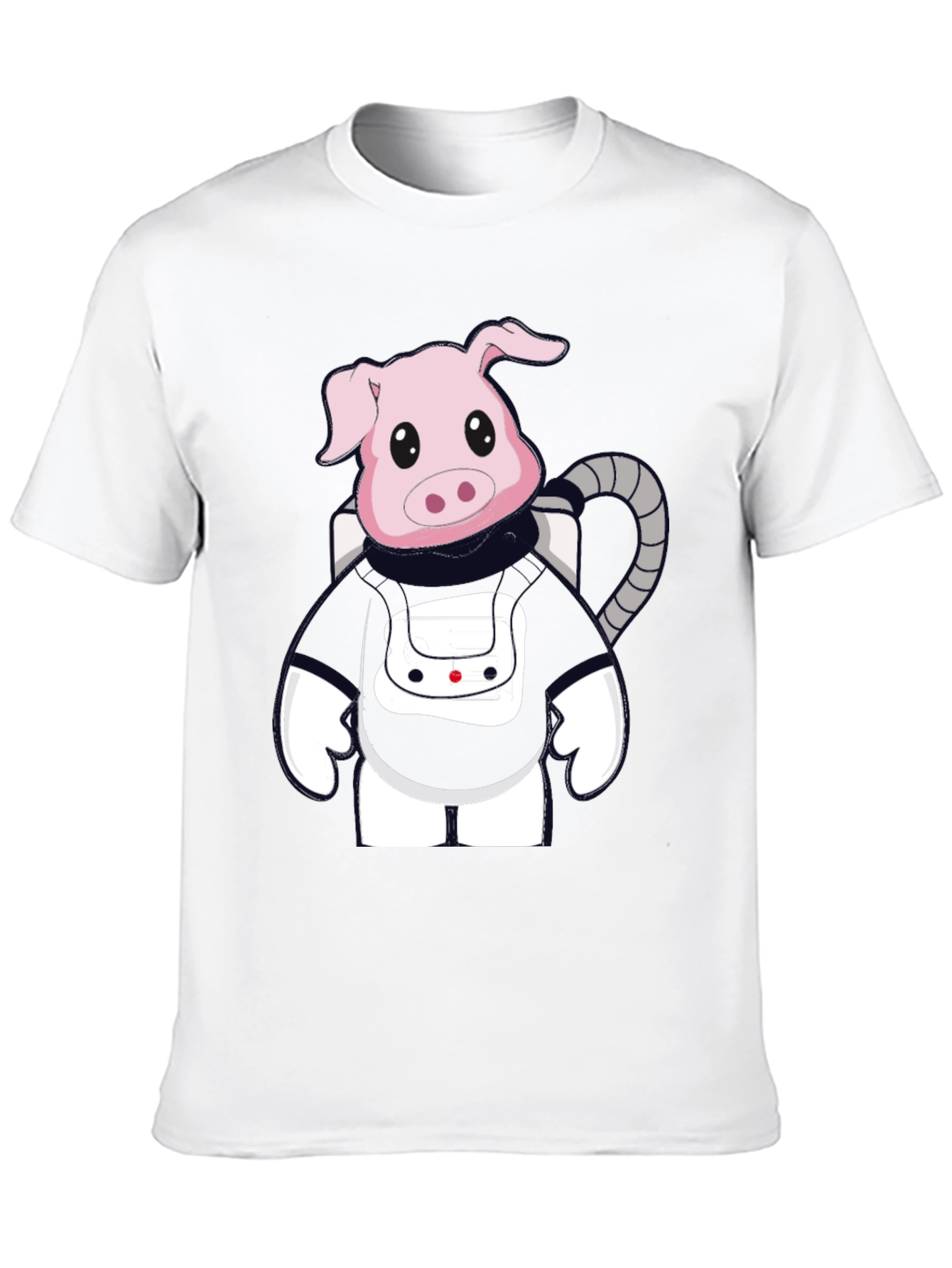 Astronaut Pig Graphic T-Shirt - Unique Style