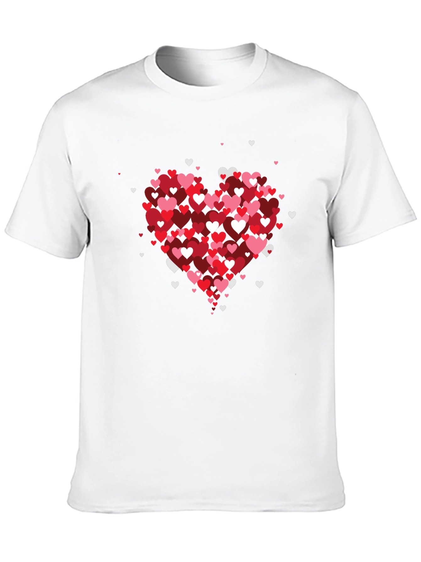 Heart Hearts Valentines Day Graphic Tee