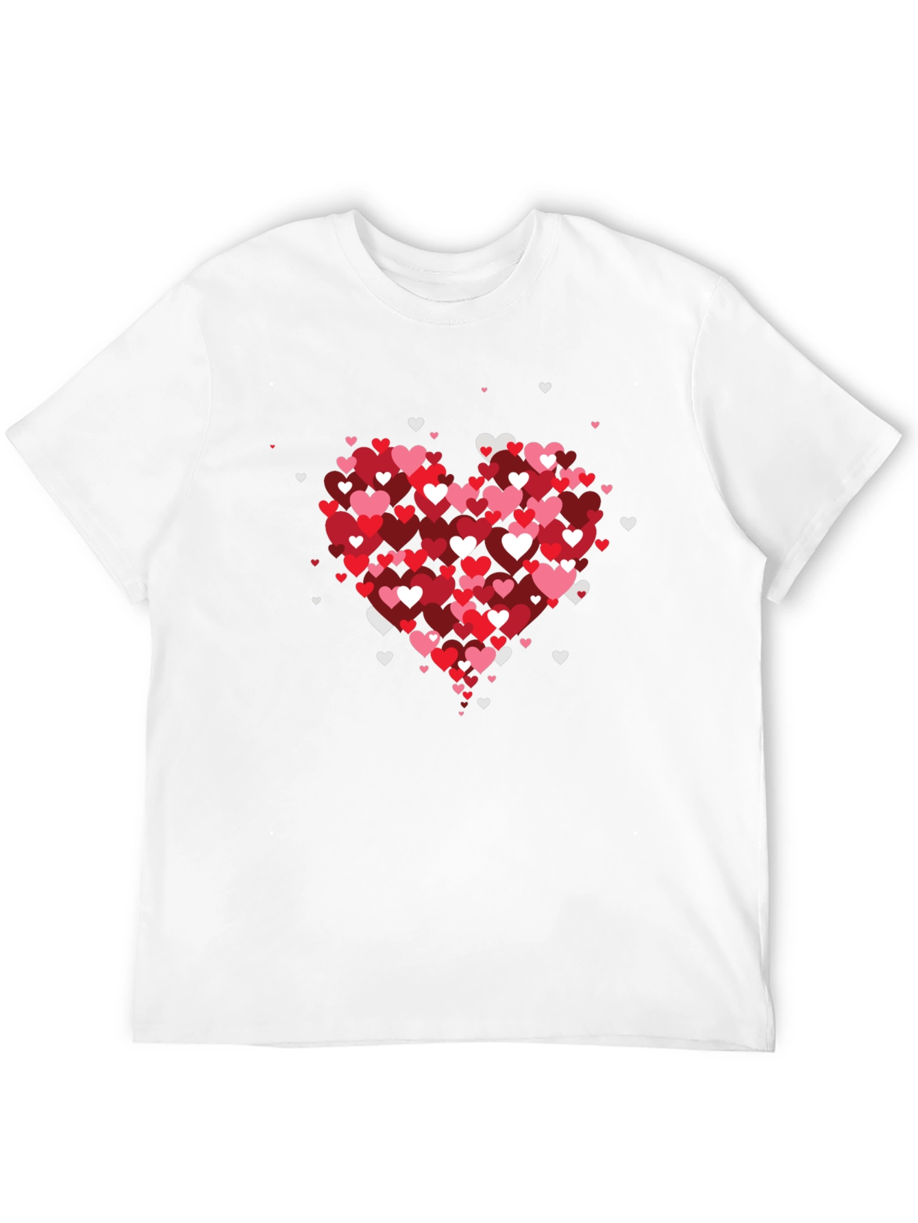 Heart Hearts Valentines Day Graphic Tee