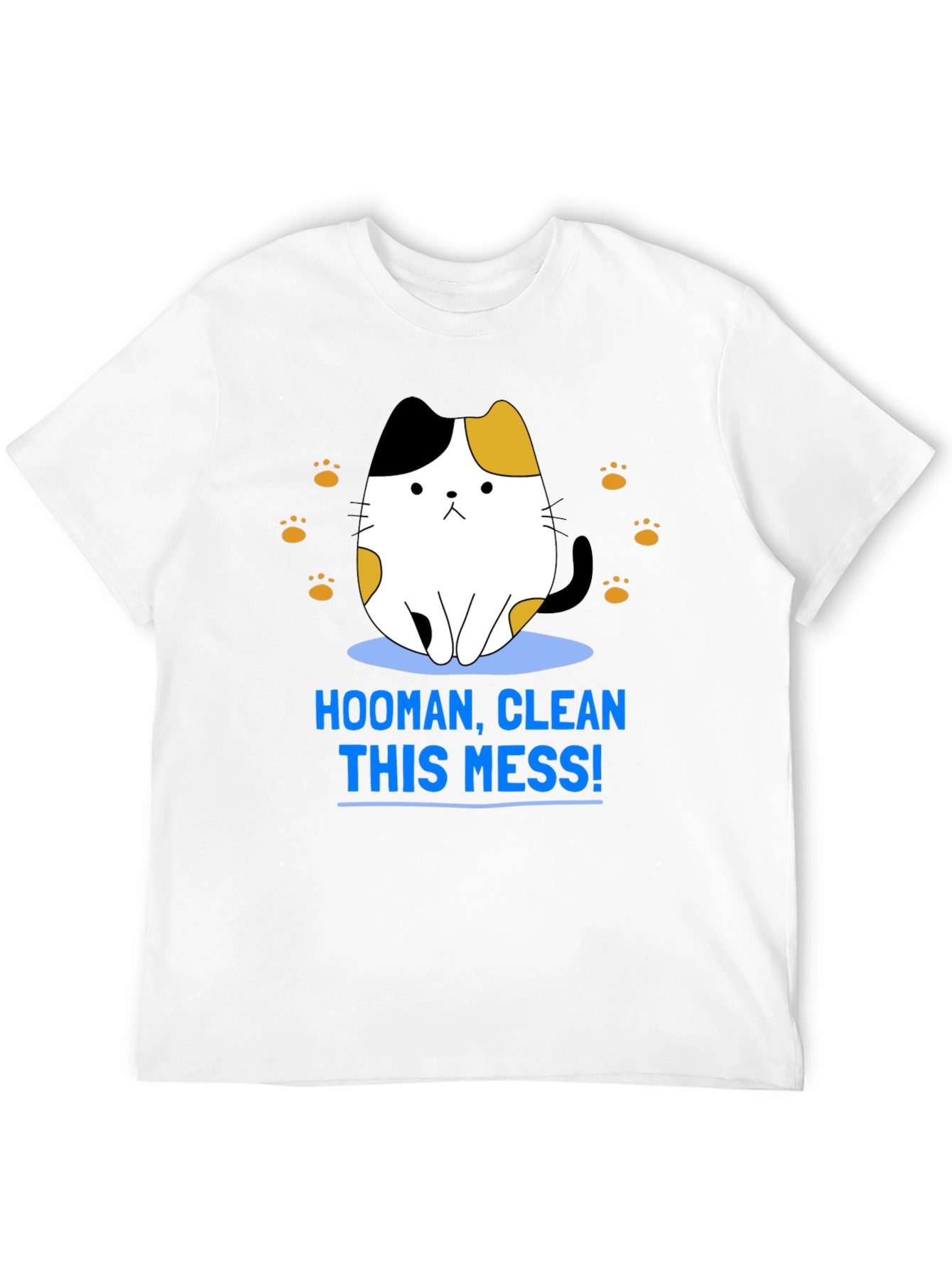 Hooman Clean This Mess Funny Cat T-Shirt