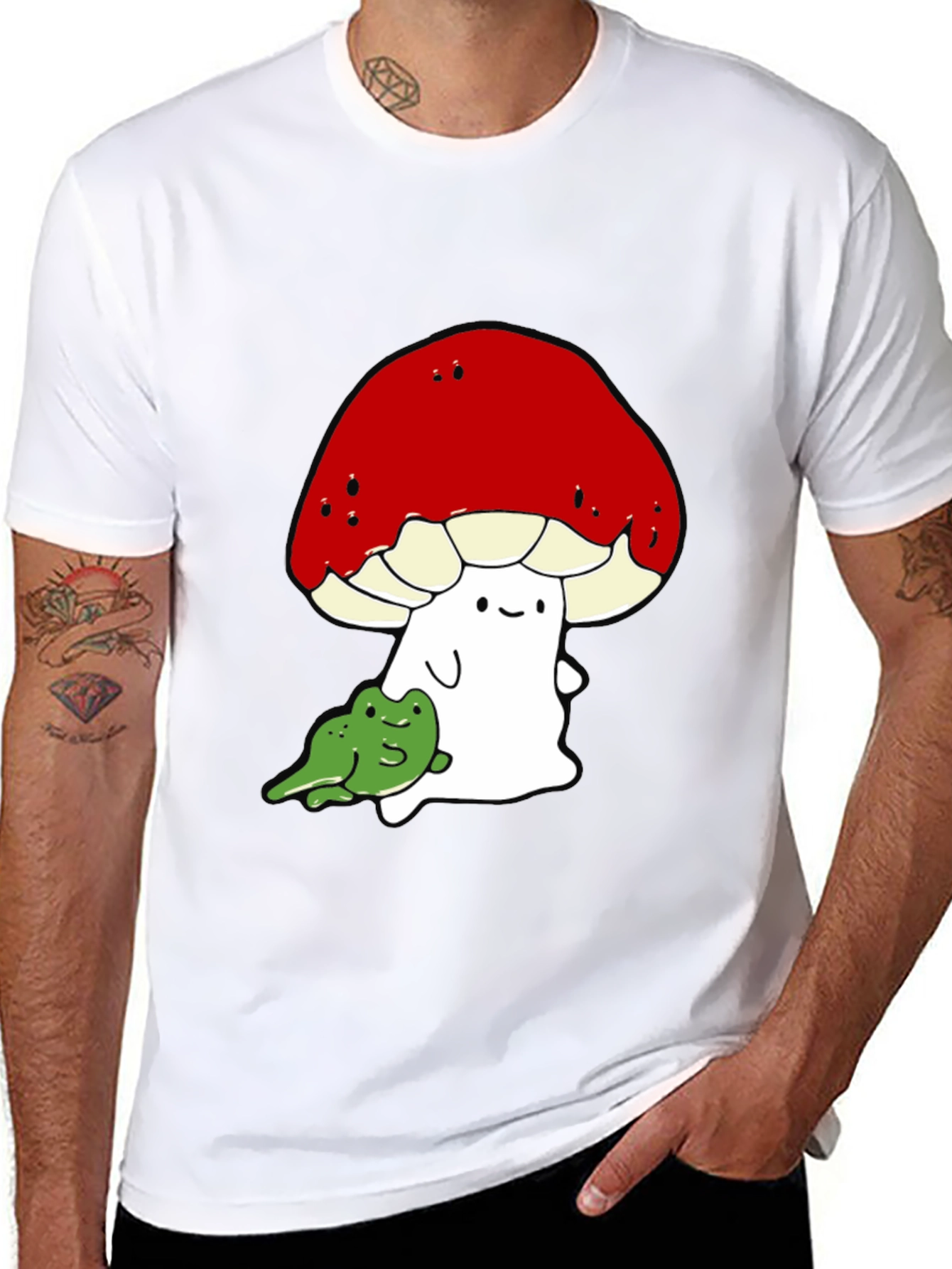 Mushroom & Frog Graphic Tee