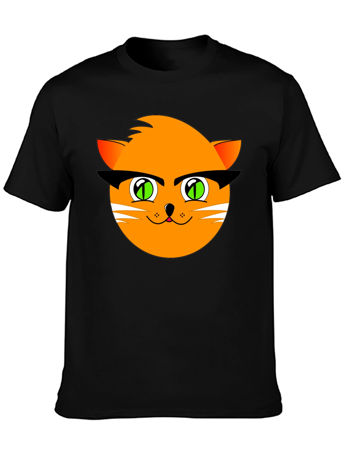 Cool Cat Graphic Black T-Shirt