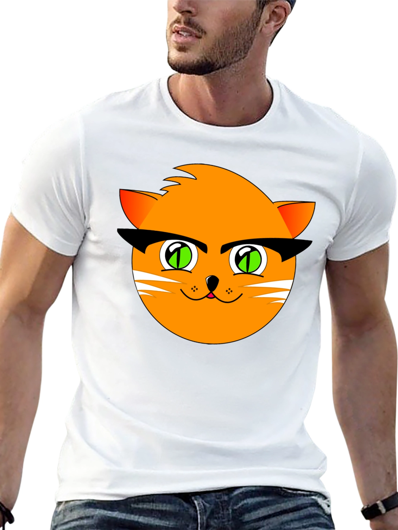 Cool Cat Graphic Black T-Shirt