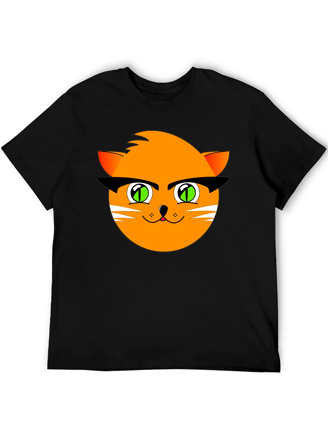 Cool Cat Graphic Black T-Shirt