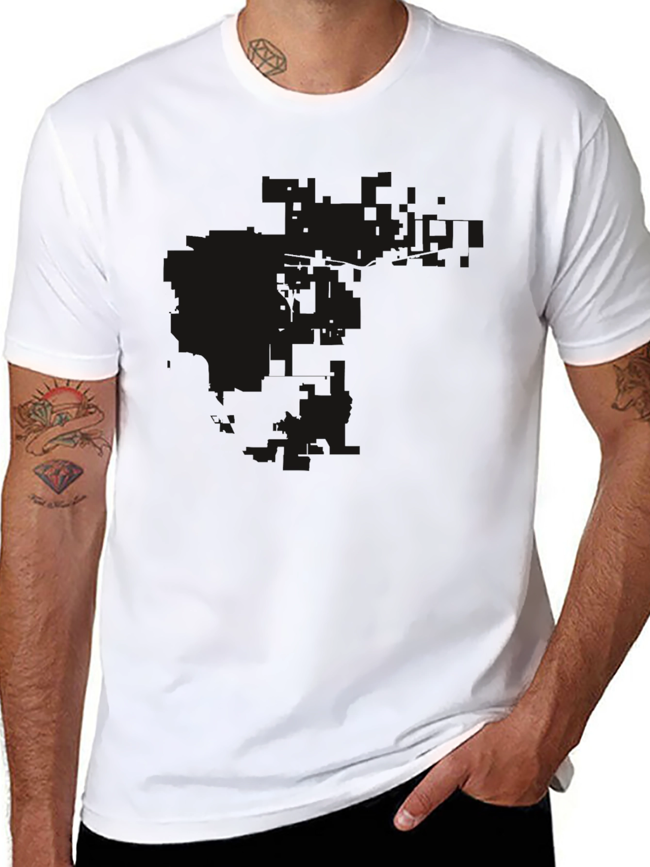 Mens Classic Black Short Sleeve T-Shirt