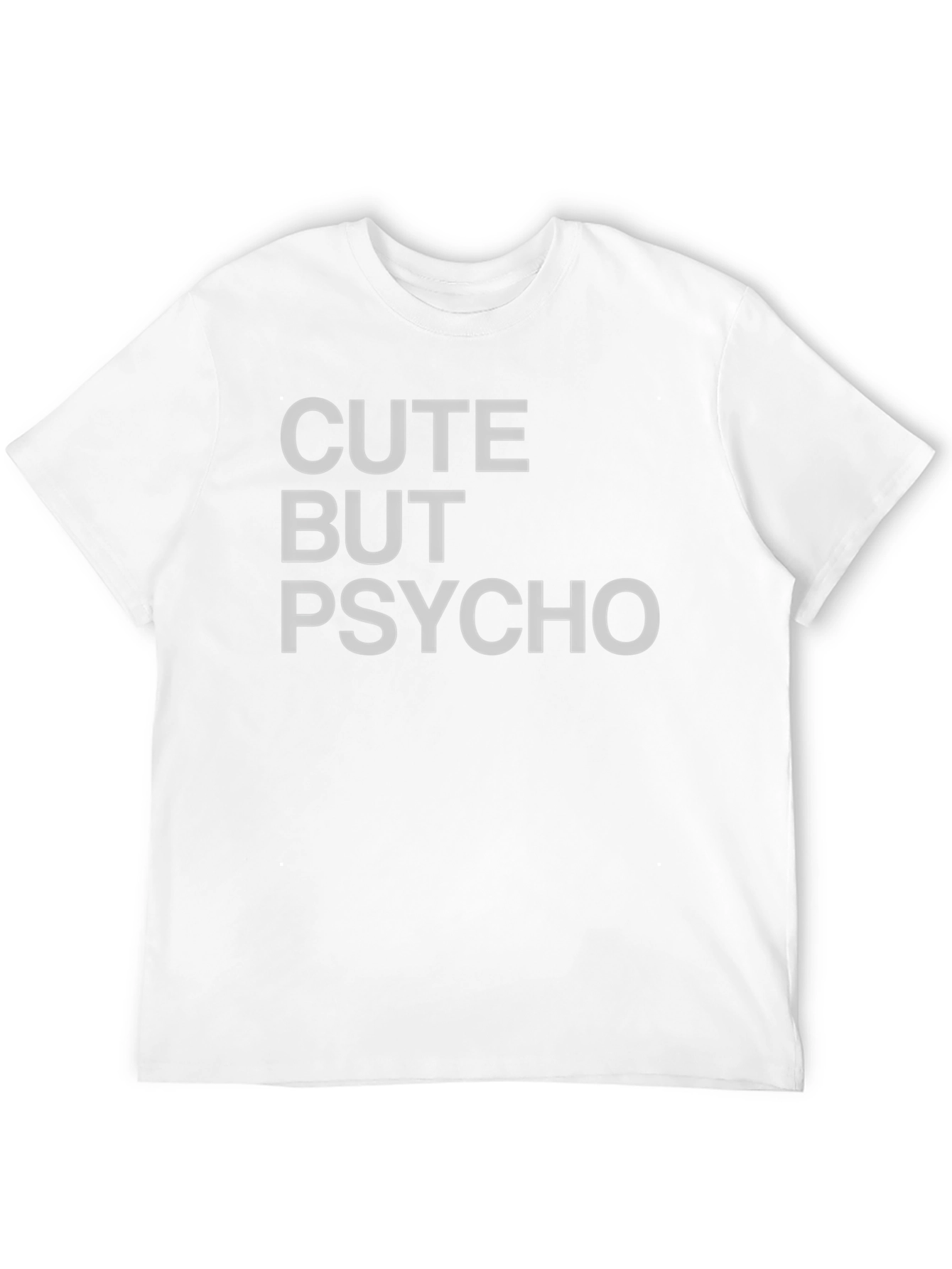 Cute But Psycho Black Graphic T-Shirt