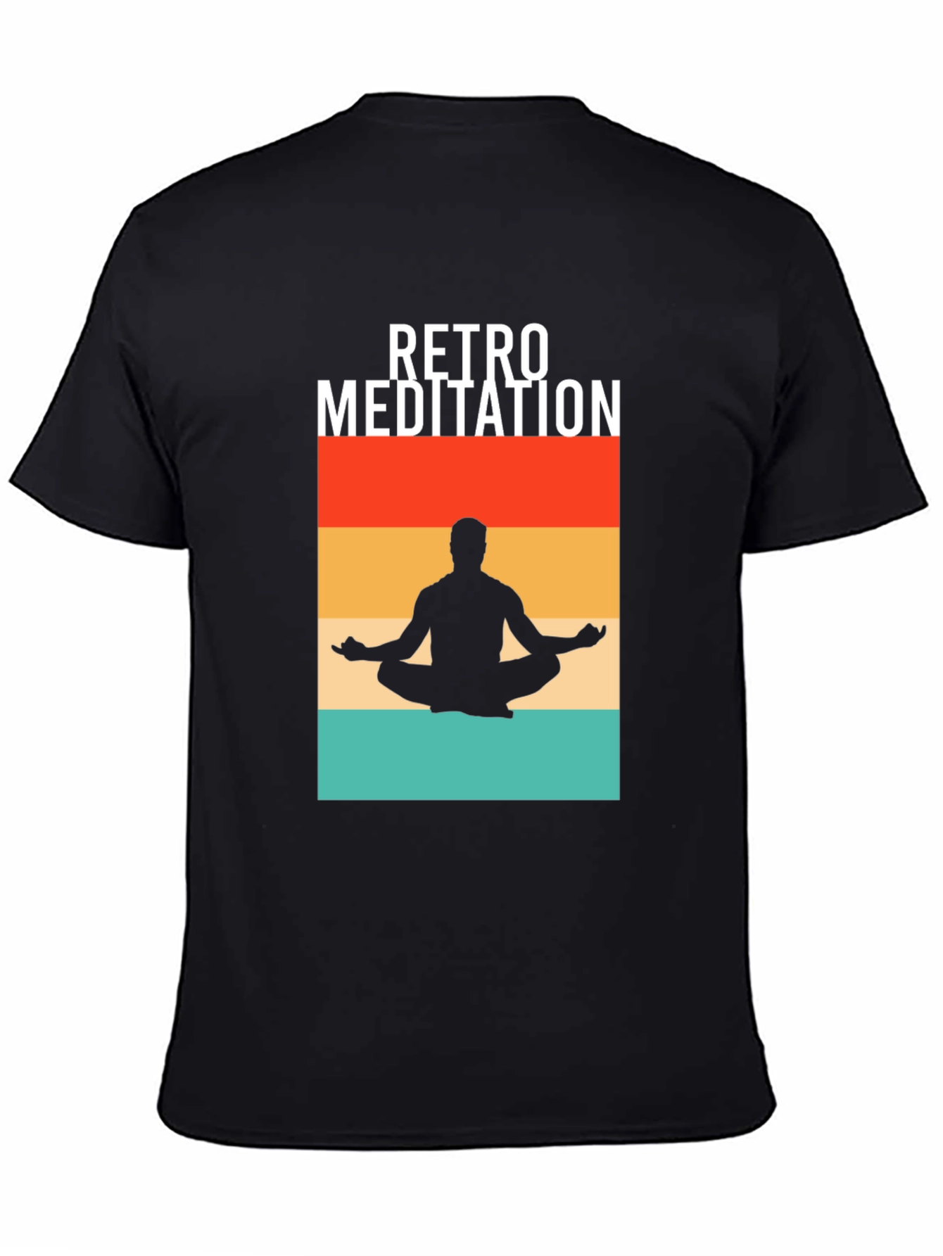 Retro Meditation T-Shirt - Zen Vibes