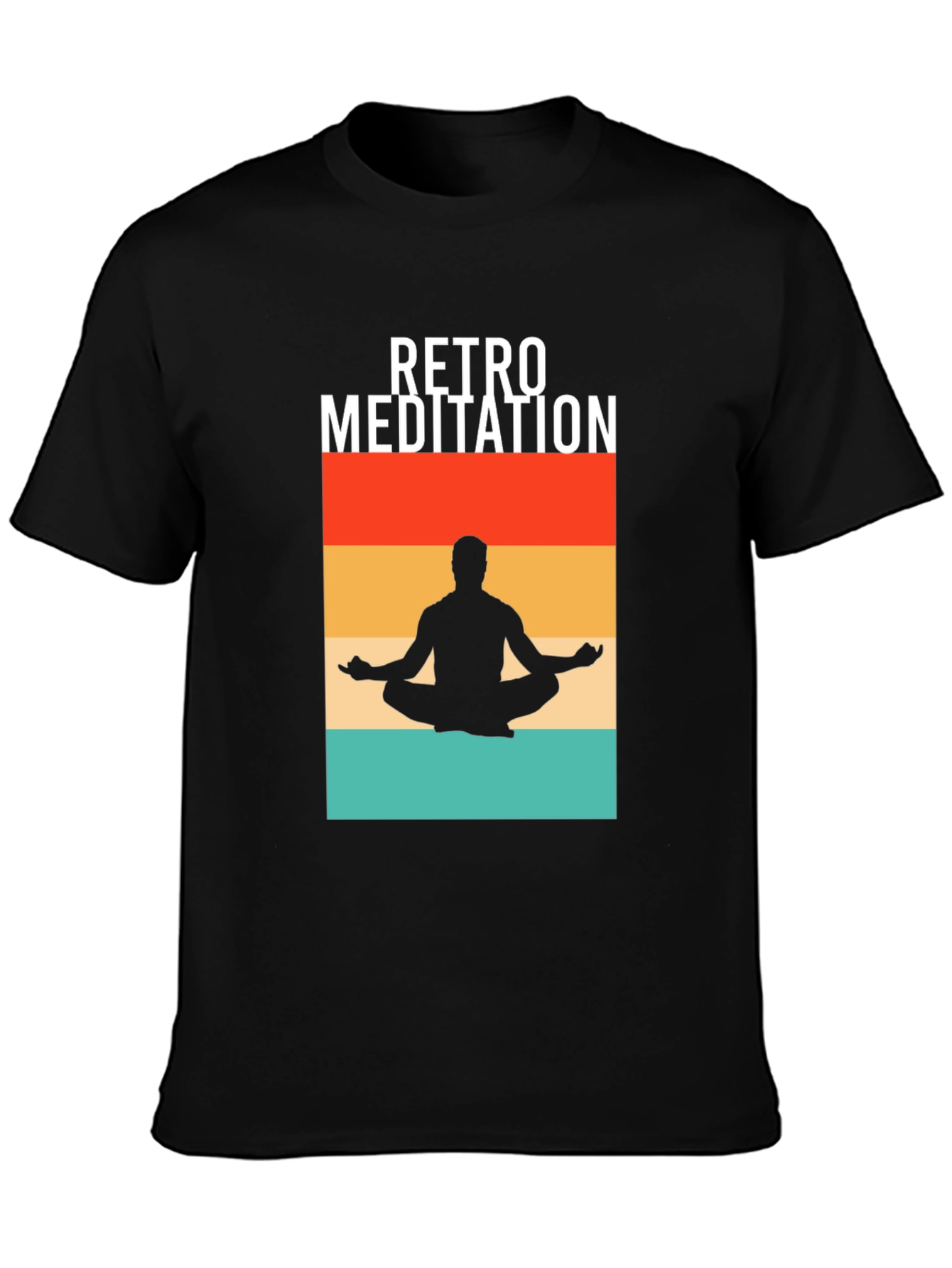 Retro Meditation T-Shirt - Zen Vibes