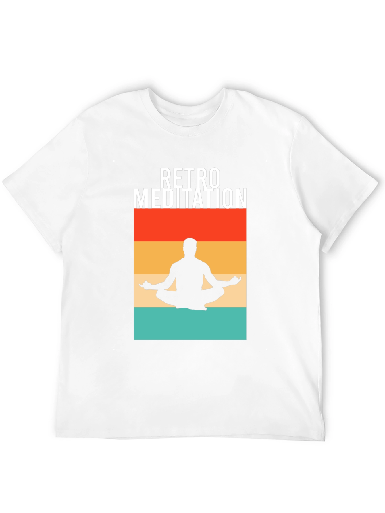 Retro Meditation T-Shirt - Zen Vibes