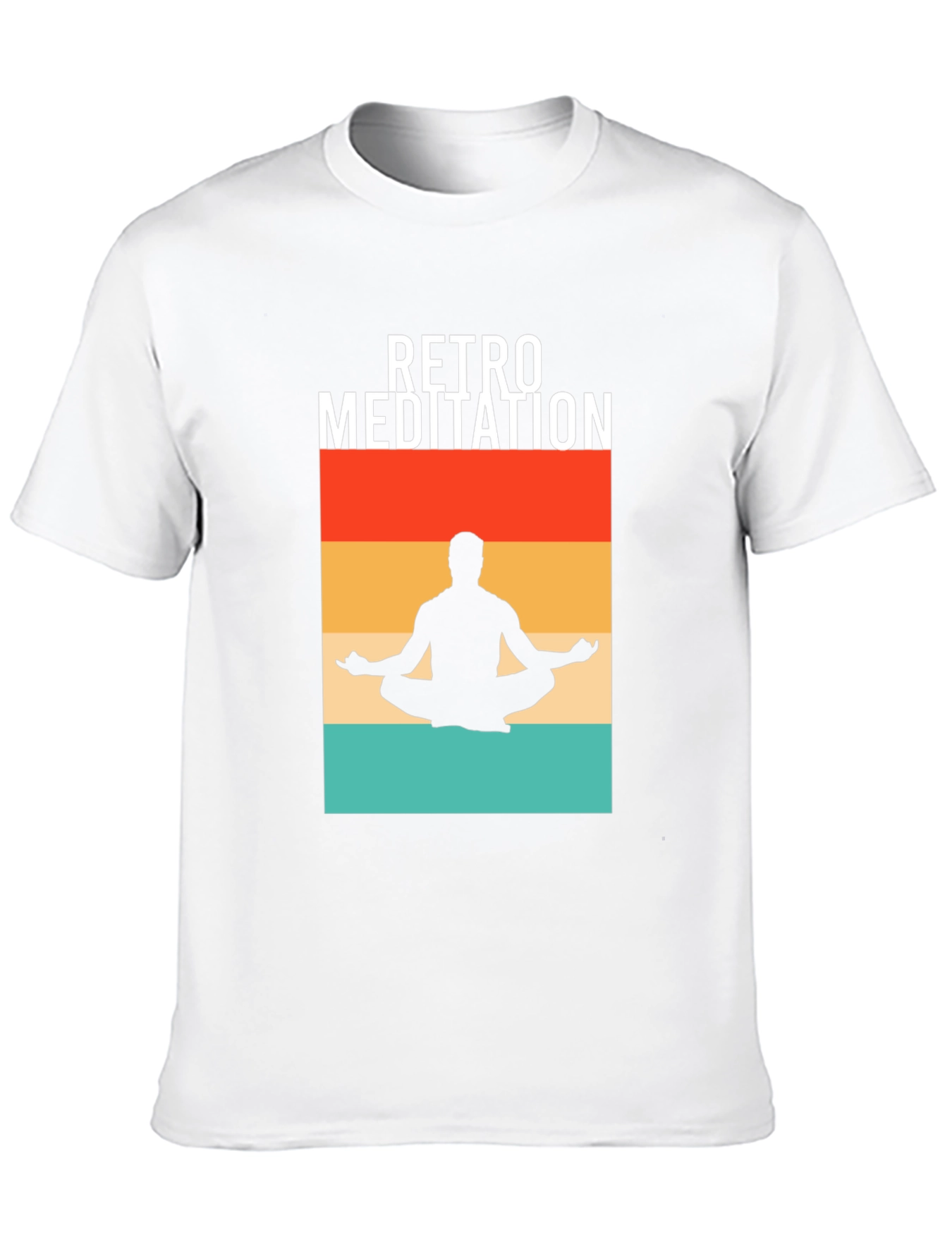 Retro Meditation T-Shirt - Zen Vibes
