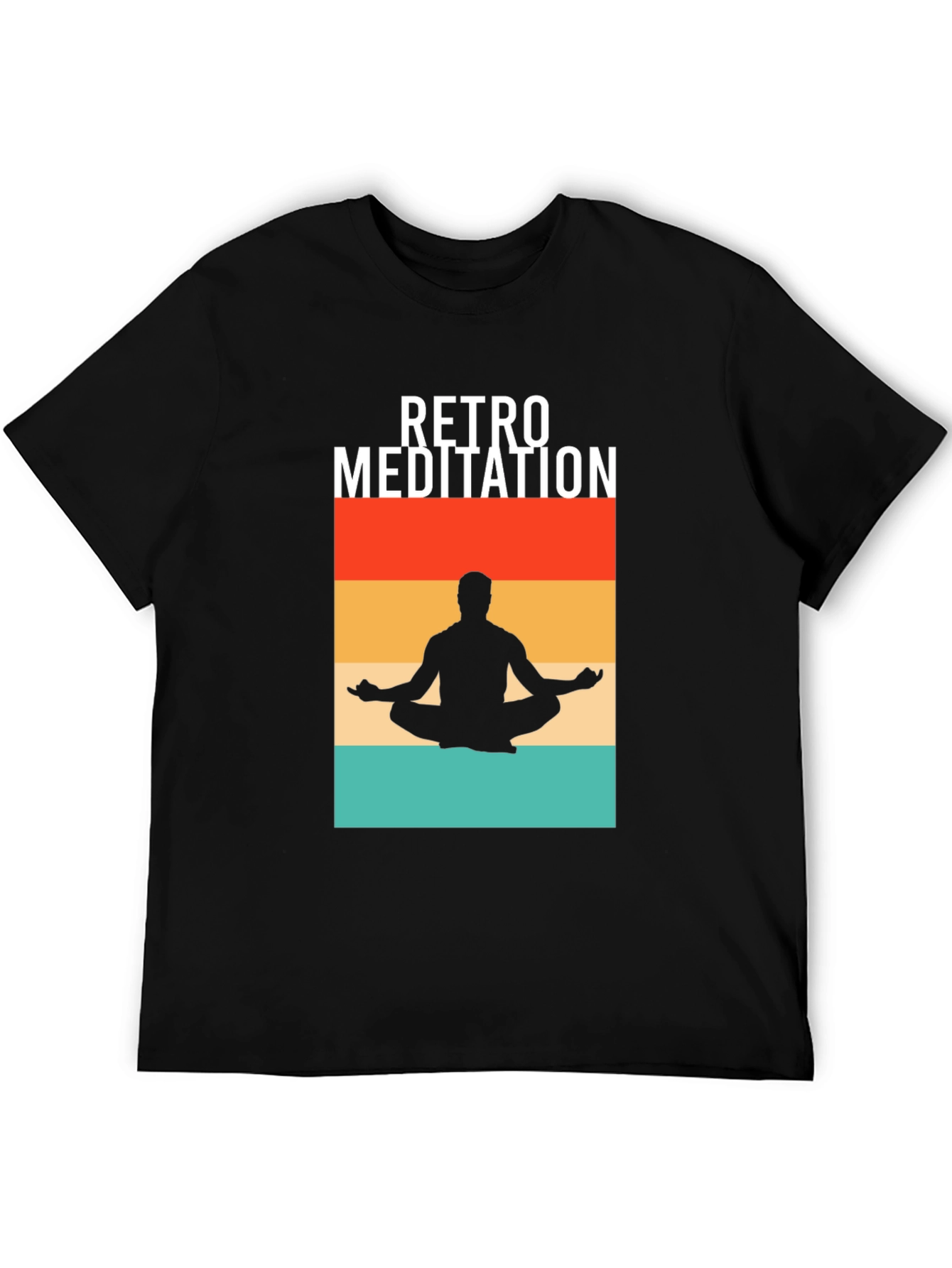 Retro Meditation T-Shirt - Zen Vibes