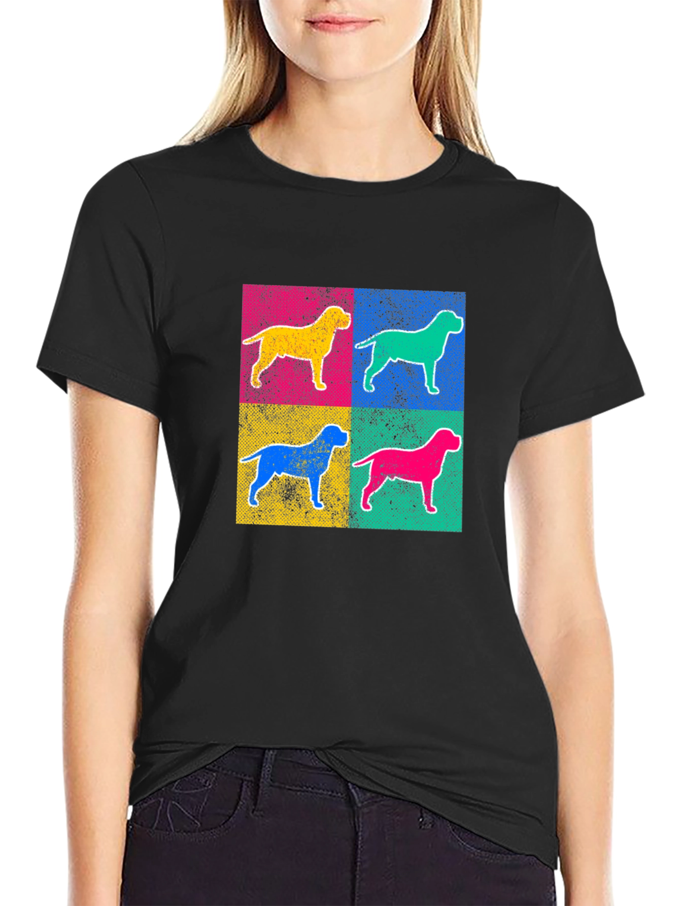 Pop Art Dog Breed Graphic T-Shirt