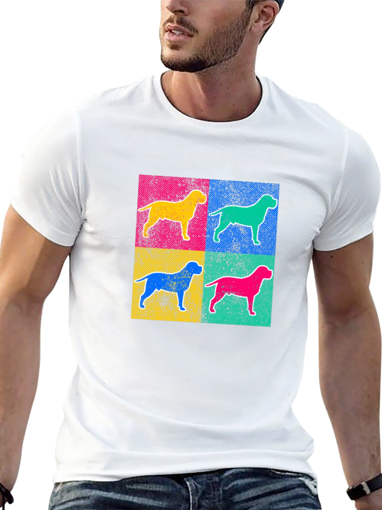 Pop Art Dog Breed Graphic T-Shirt