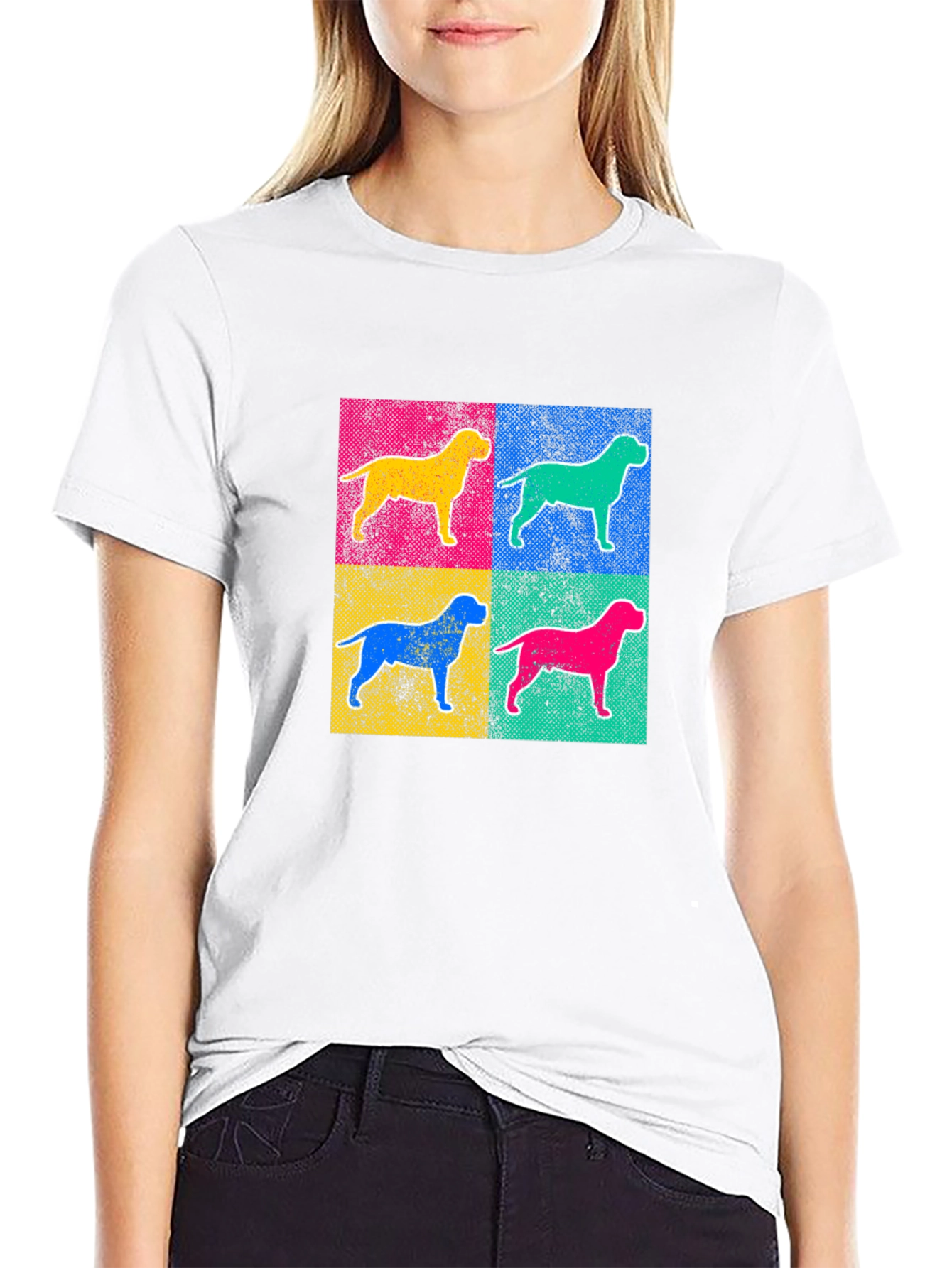 Pop Art Dog Breed Graphic T-Shirt