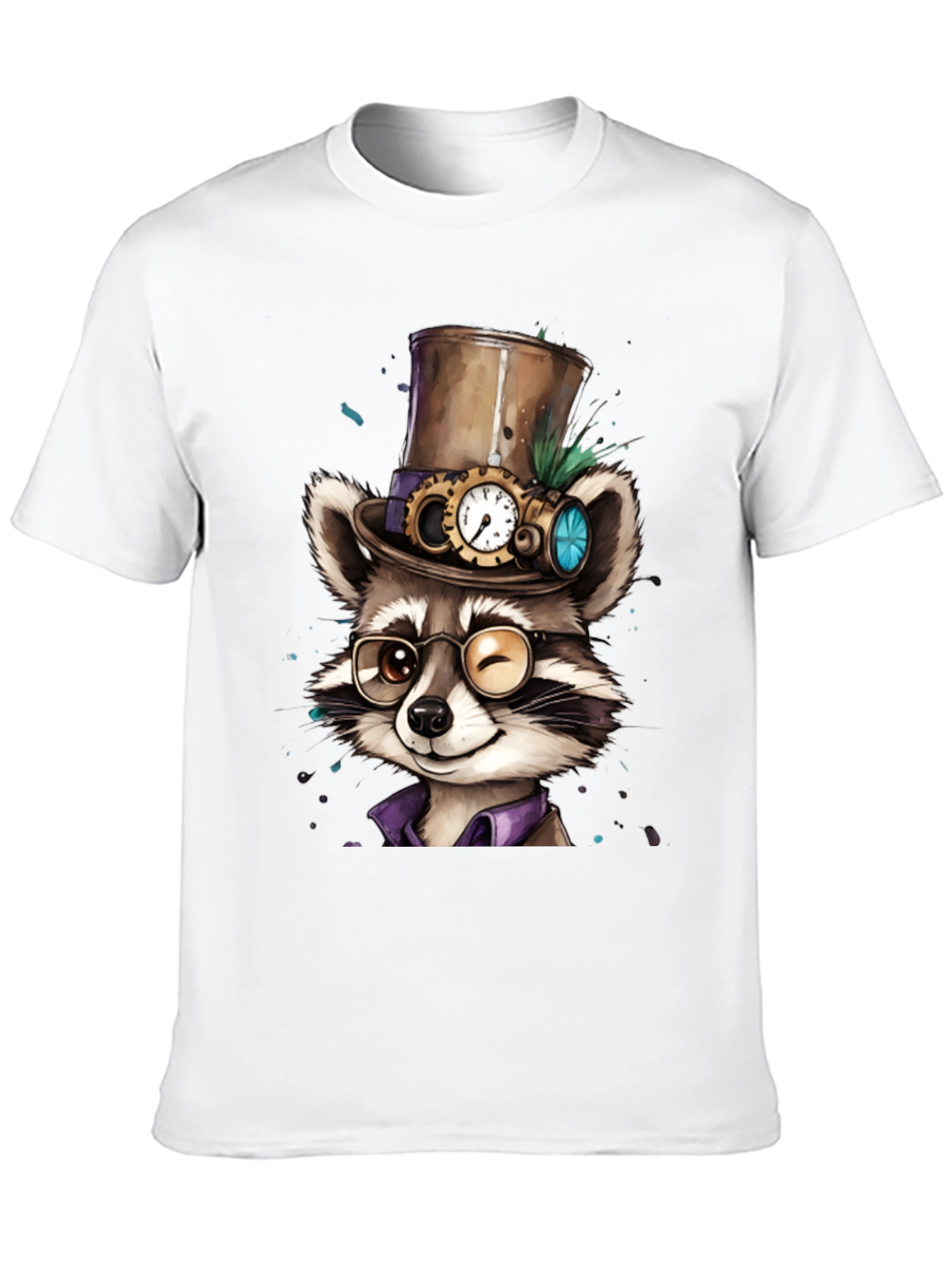 Steampunk Raccoon Graphic Tee