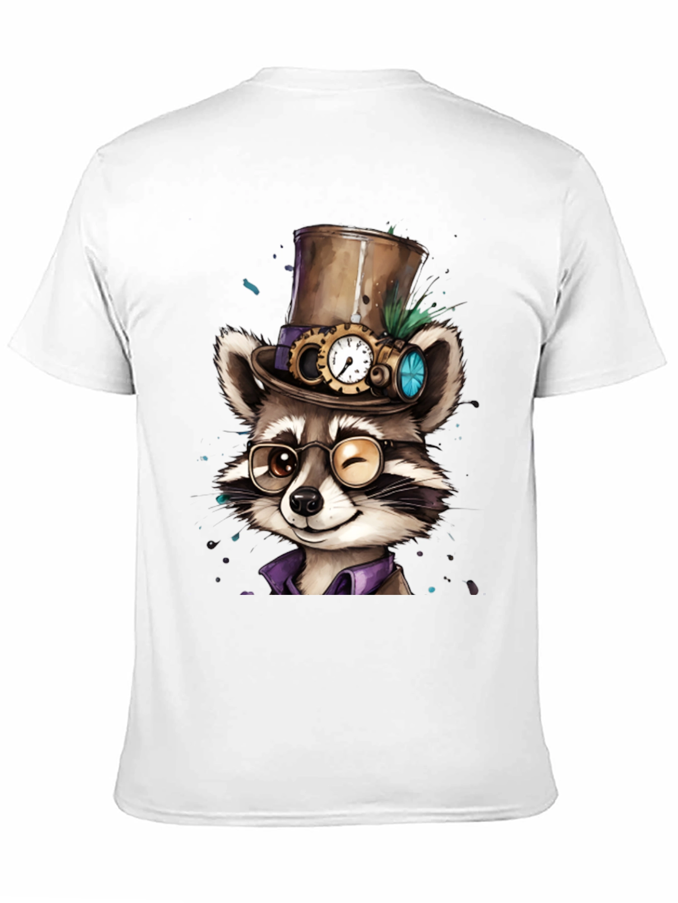 Steampunk Raccoon Graphic Tee