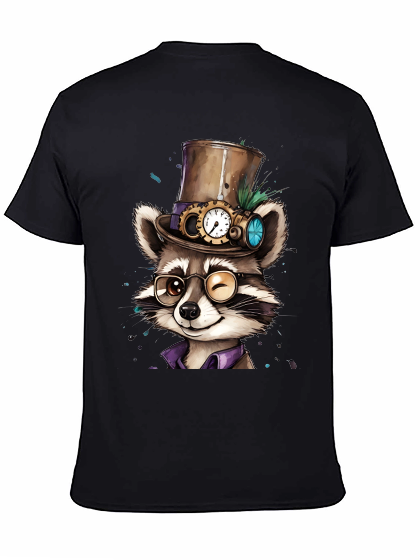 Steampunk Raccoon Graphic Tee