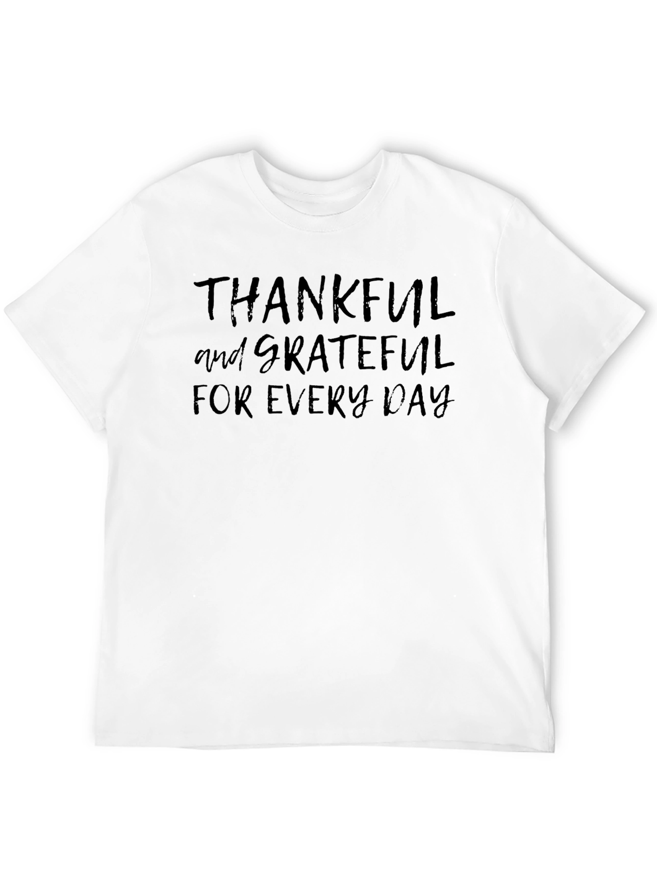 Thankful & Grateful Graphic Tee - Black