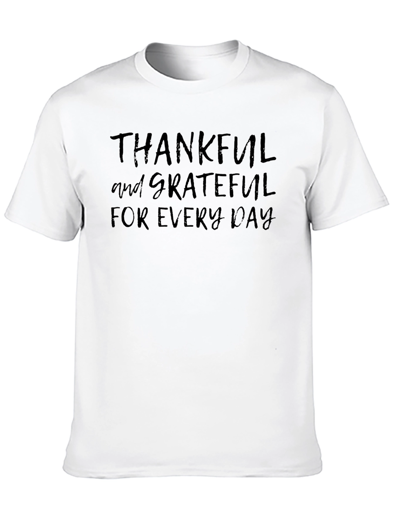 Thankful & Grateful Graphic Tee - Black
