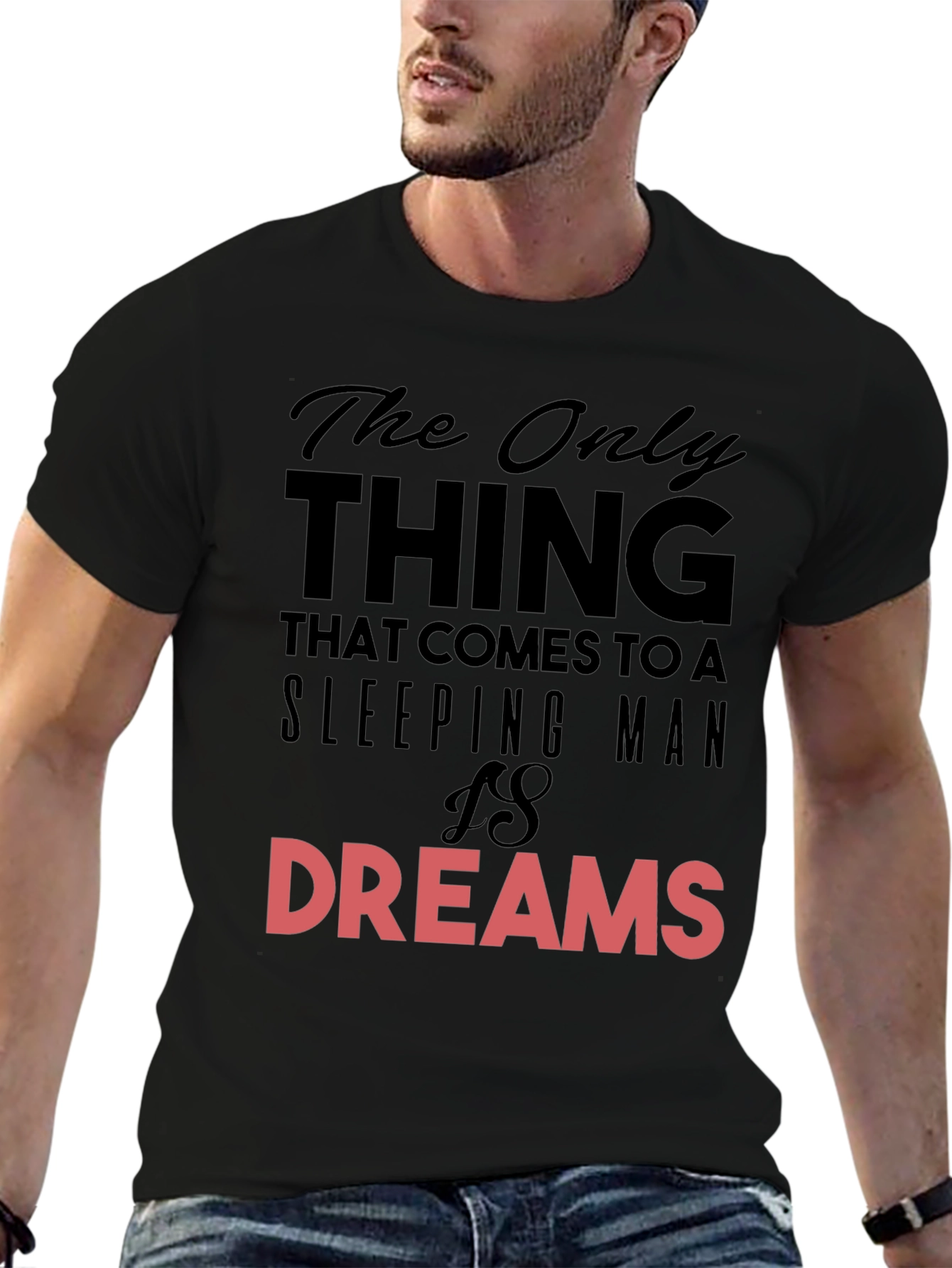 Sleeping Man Dreams Graphic T-Shirt