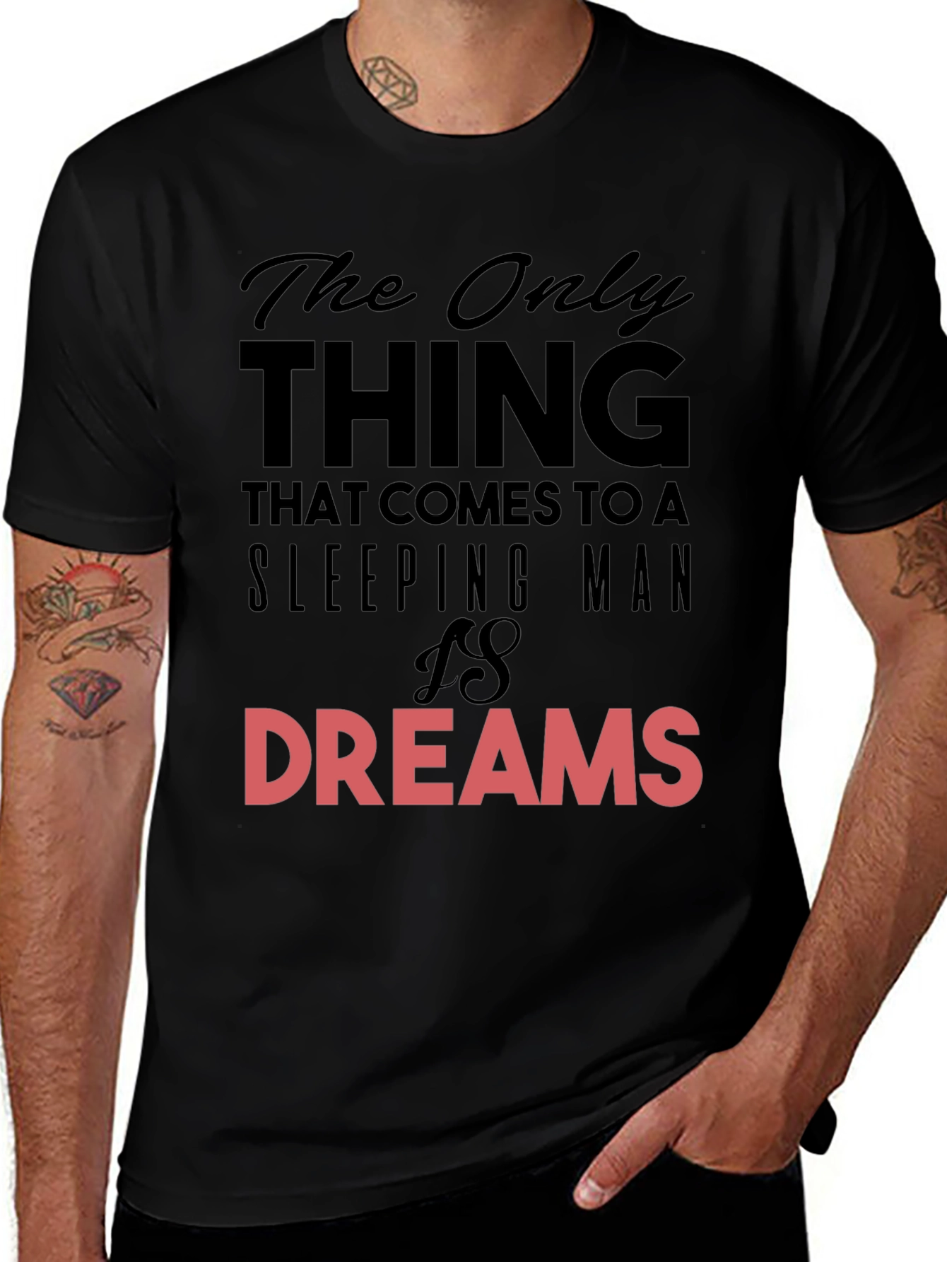 Sleeping Man Dreams Graphic T-Shirt