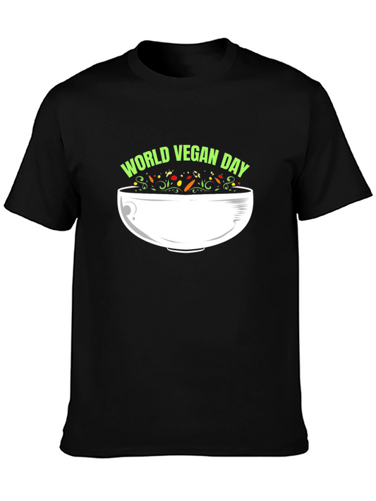 World Vegan Day Black T-Shirt