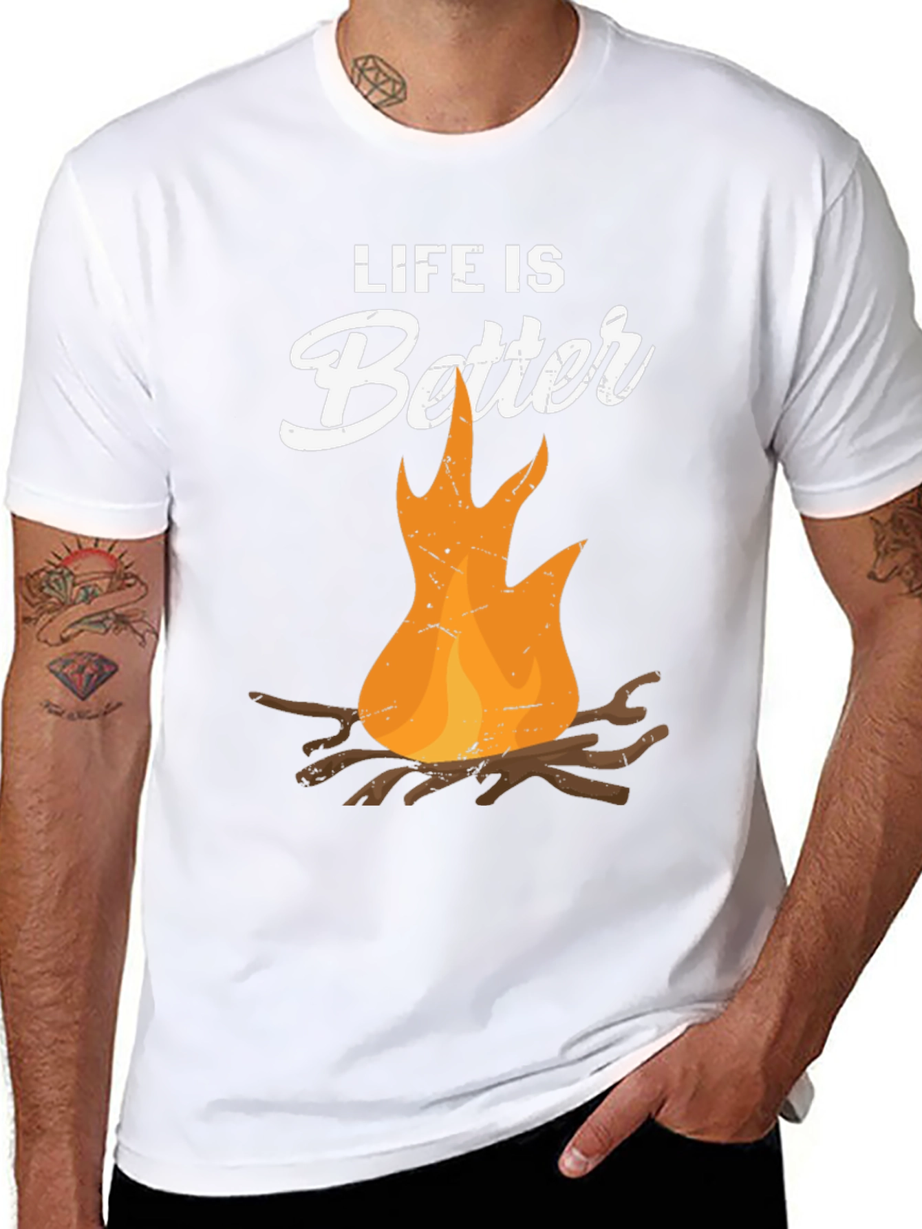 Life is Better Campfire Graphic T-Shirt