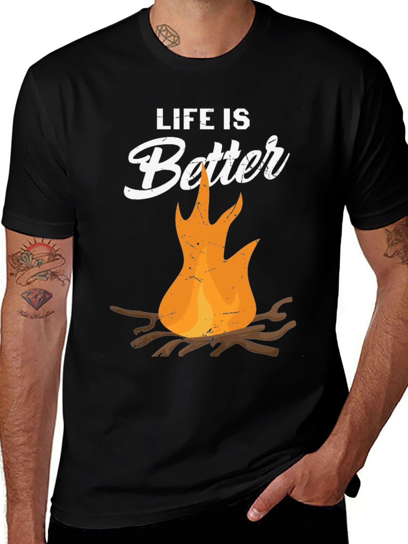 Life is Better Campfire Graphic T-Shirt