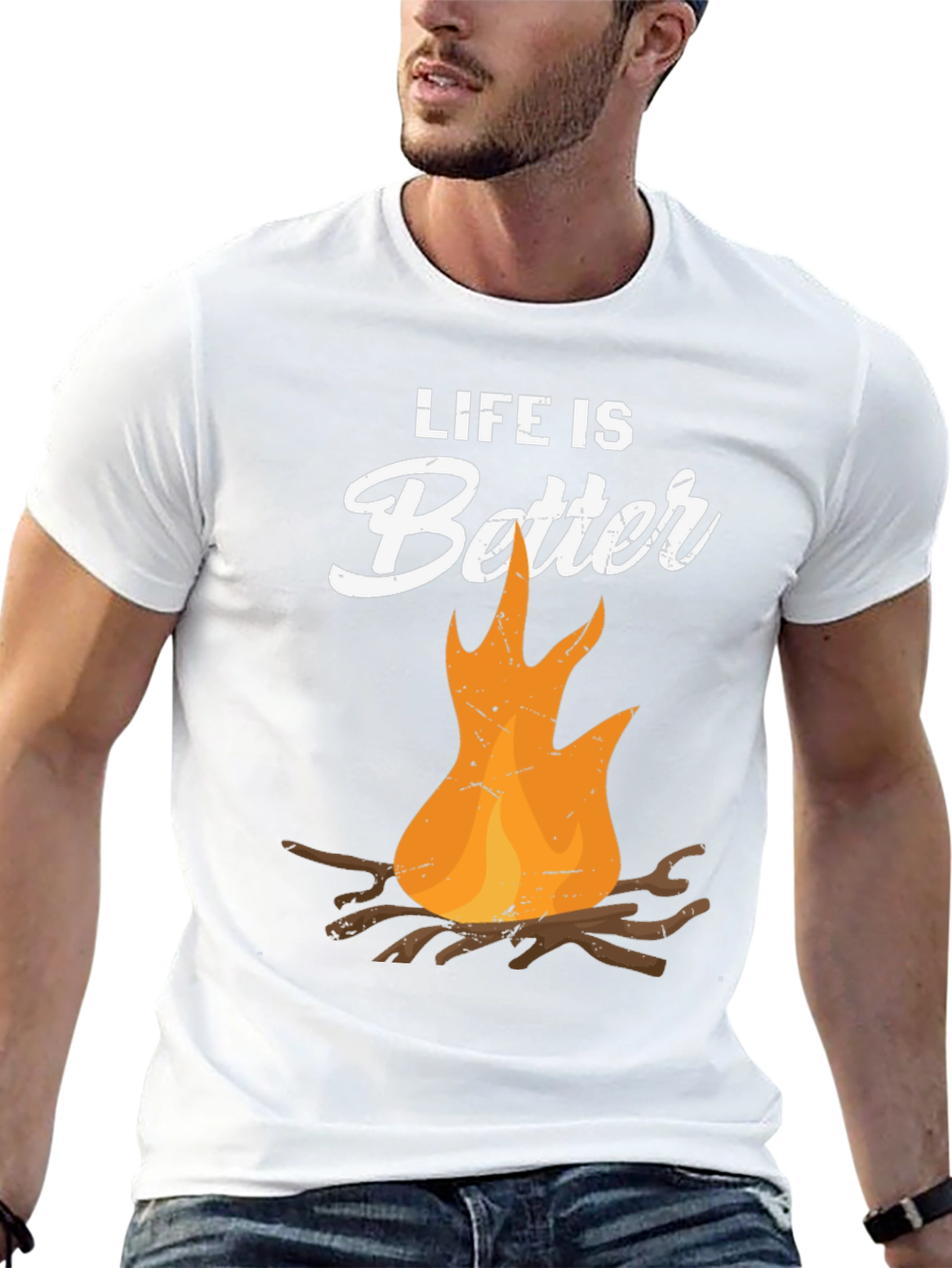 Life is Better Campfire Graphic T-Shirt
